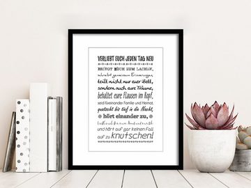 artissimo Poster Poster mit Spruch DinA4 Sprüche Text lustiges Geschenk zur Hochzeit, Zitate und Sprüche: Liebe und Hochzeit