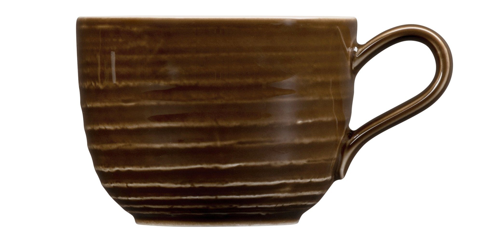 Seltmann Weiden Becher Seltmann Weiden Terra Erdbraun Kaffeeobertasse 0,26 l, Porzellan