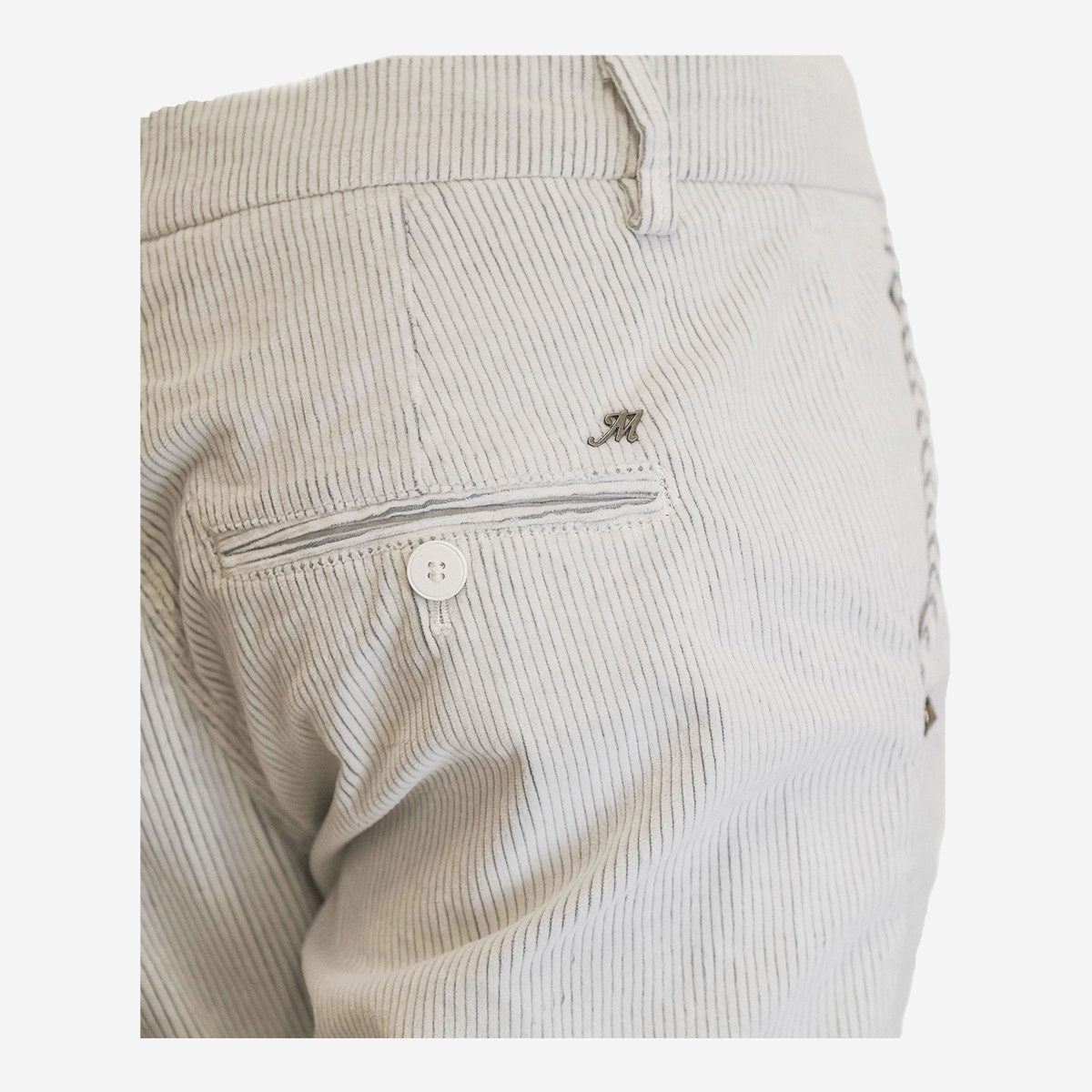 Mason's Stoffhose Mason’s 4PNTD1010B VBE026 161, Hosen, Weiß