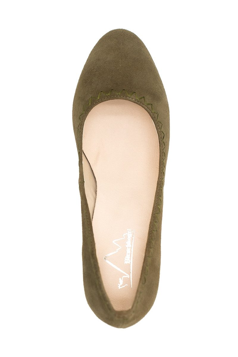 Hirschkogel Trachtenpumps - DALIA - khaki, anthrazit Pumps