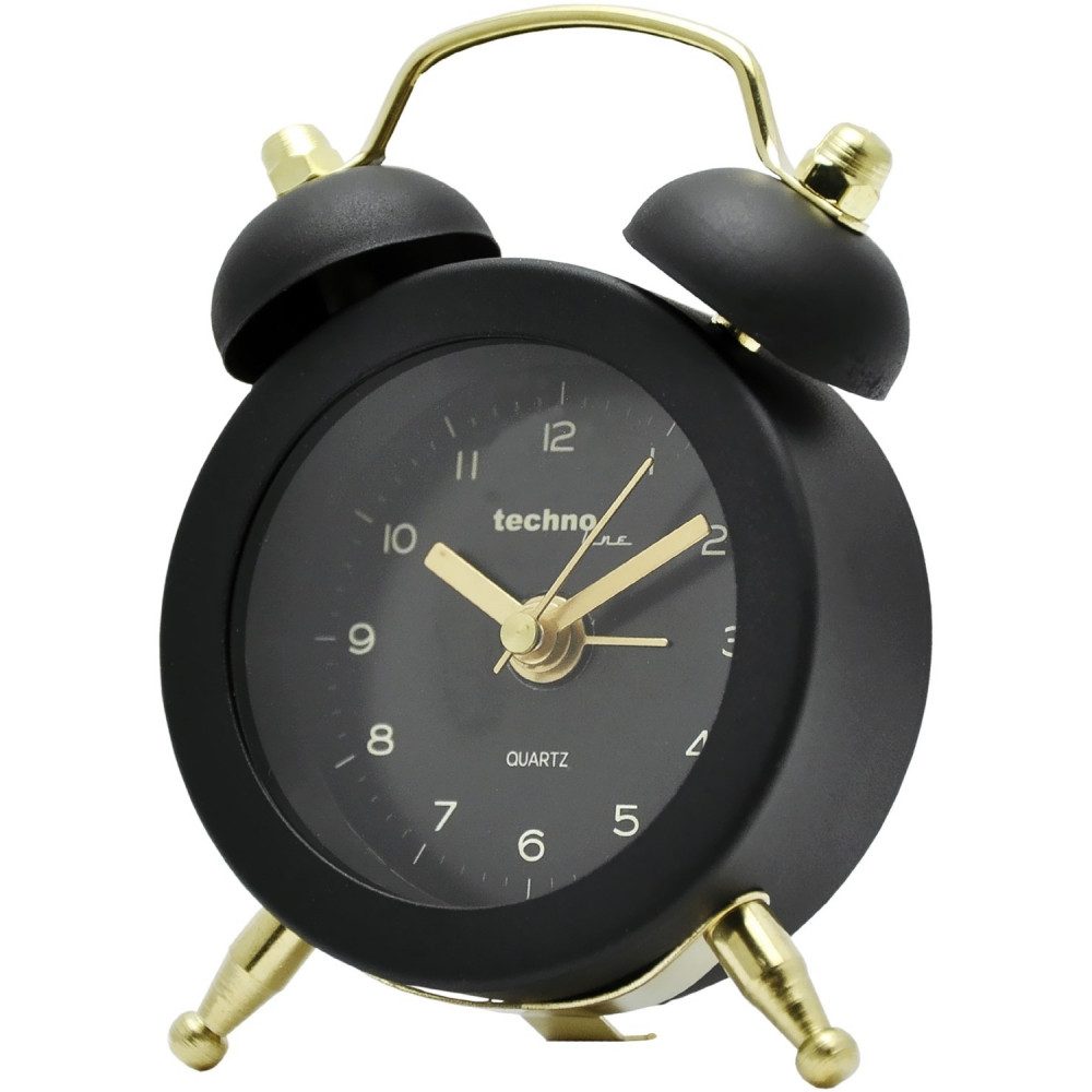 technoline Schellenwecker Technoline GS schwarz - elegante Uhr.