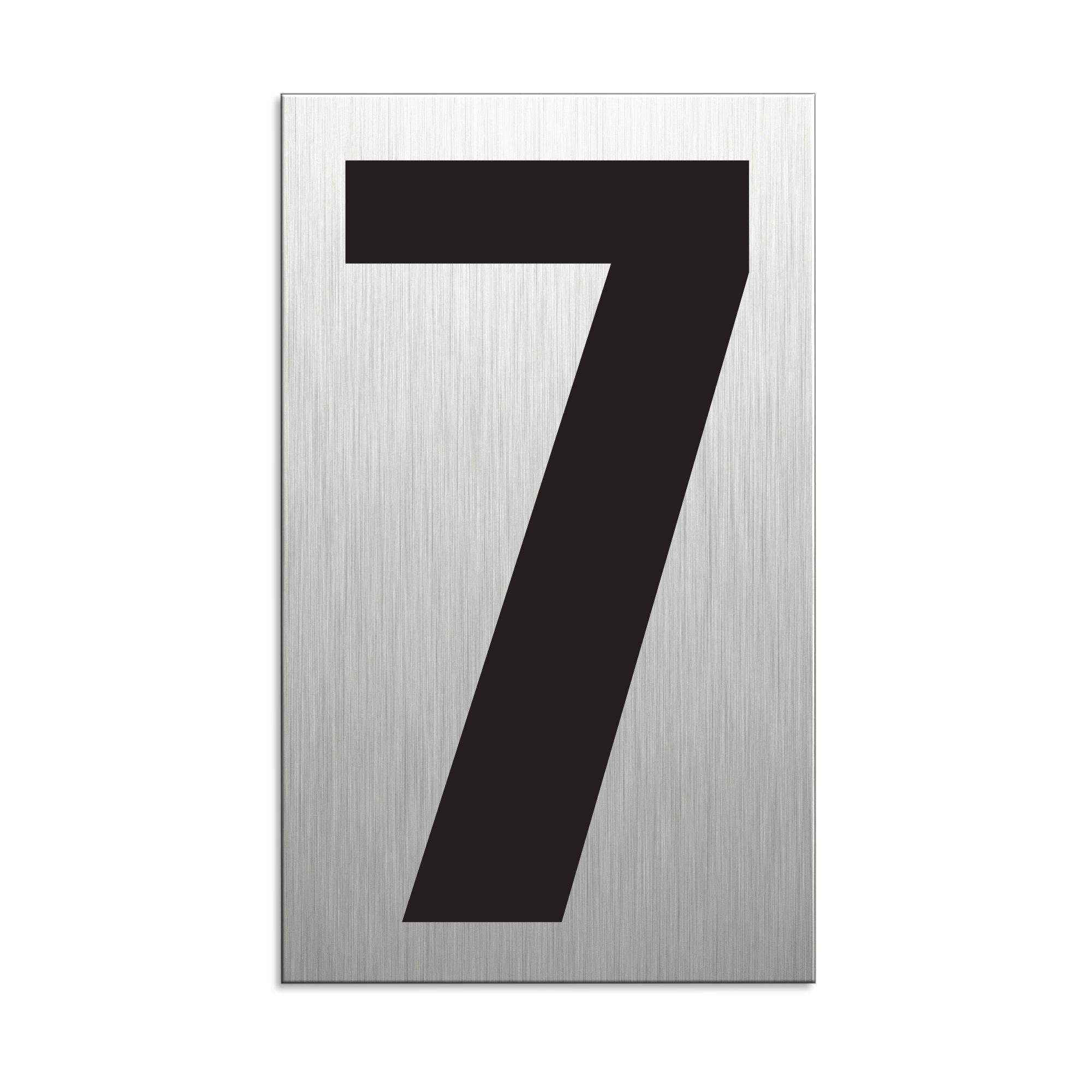 OFFORM DESIGN Hinweisschild Zahl Nummer beliebig kominierbar Aluminium selbstklebend 100x60 mm