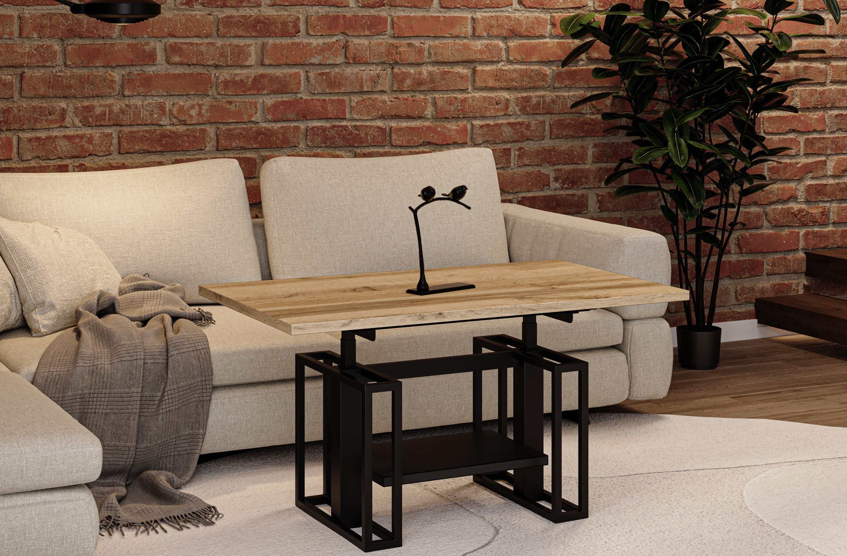 Endo-Moebel Couchtisch Victoria - ausziehbar 110-170cm günstig online kaufen