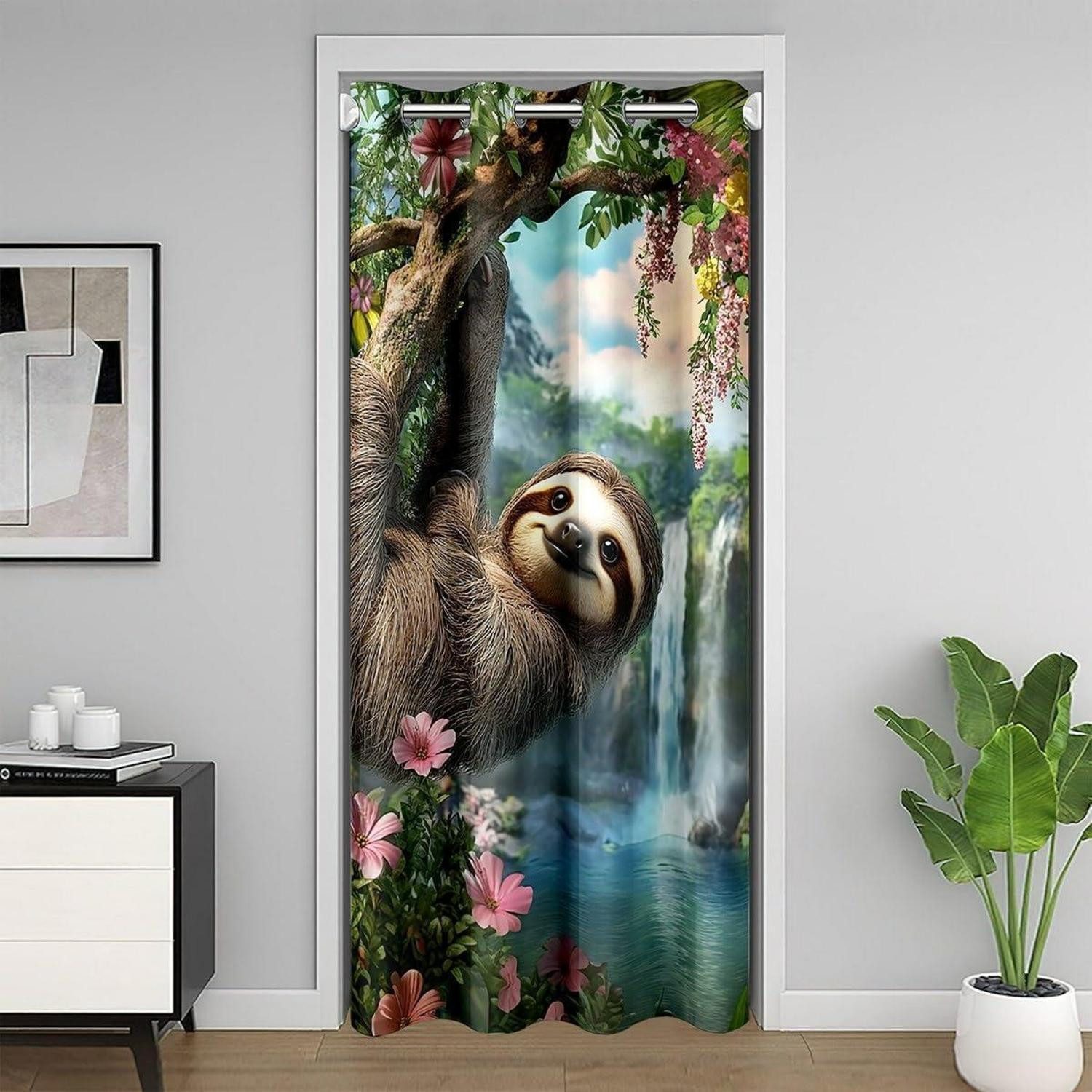 LuxusKollektion Türvorhang Türvorhang Kawaii Tier 132x203cm (1 St)