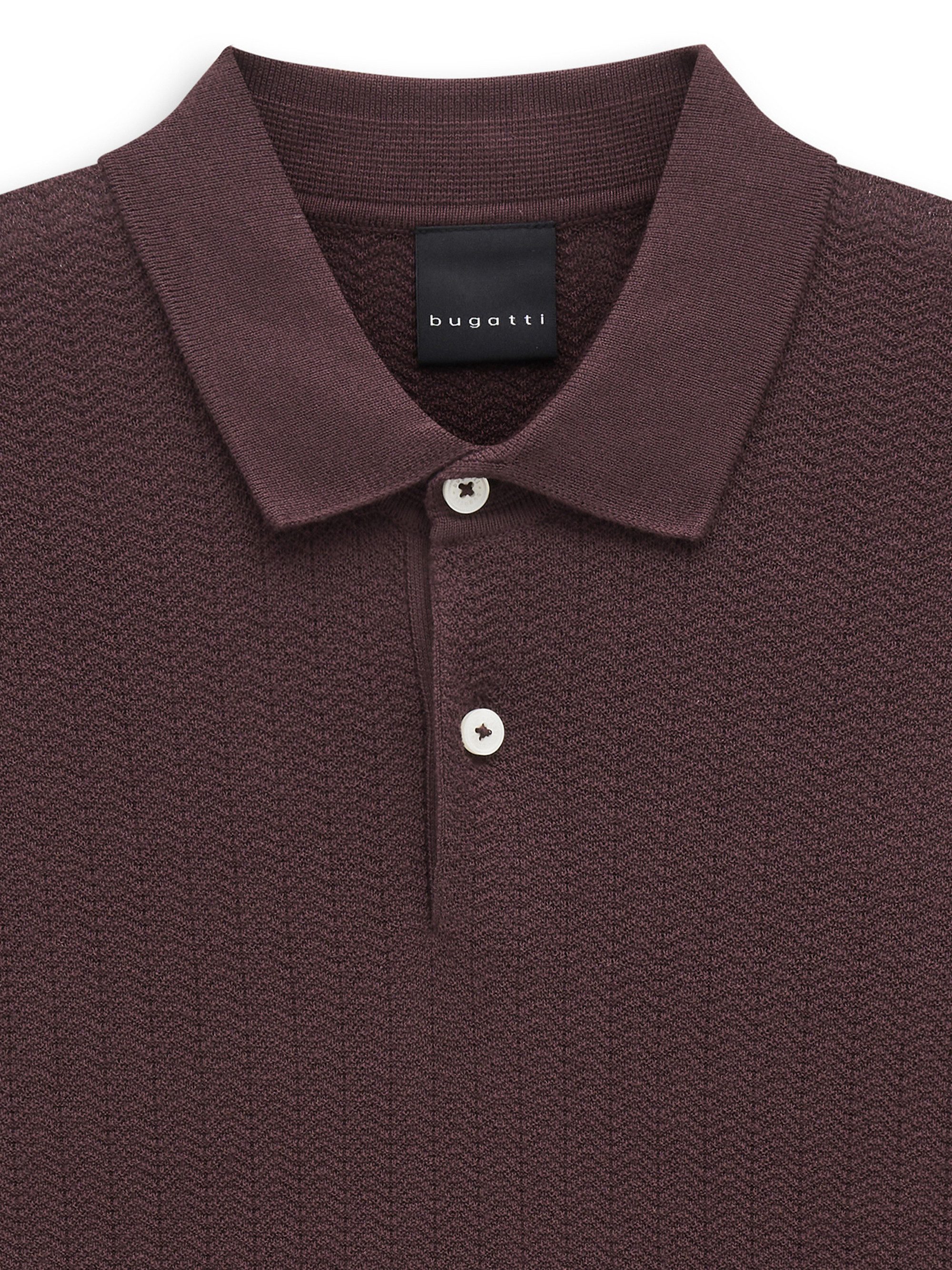 bugatti Poloshirt Regular Fit Regular Fit Kurzarm Baumwolle Polokragen