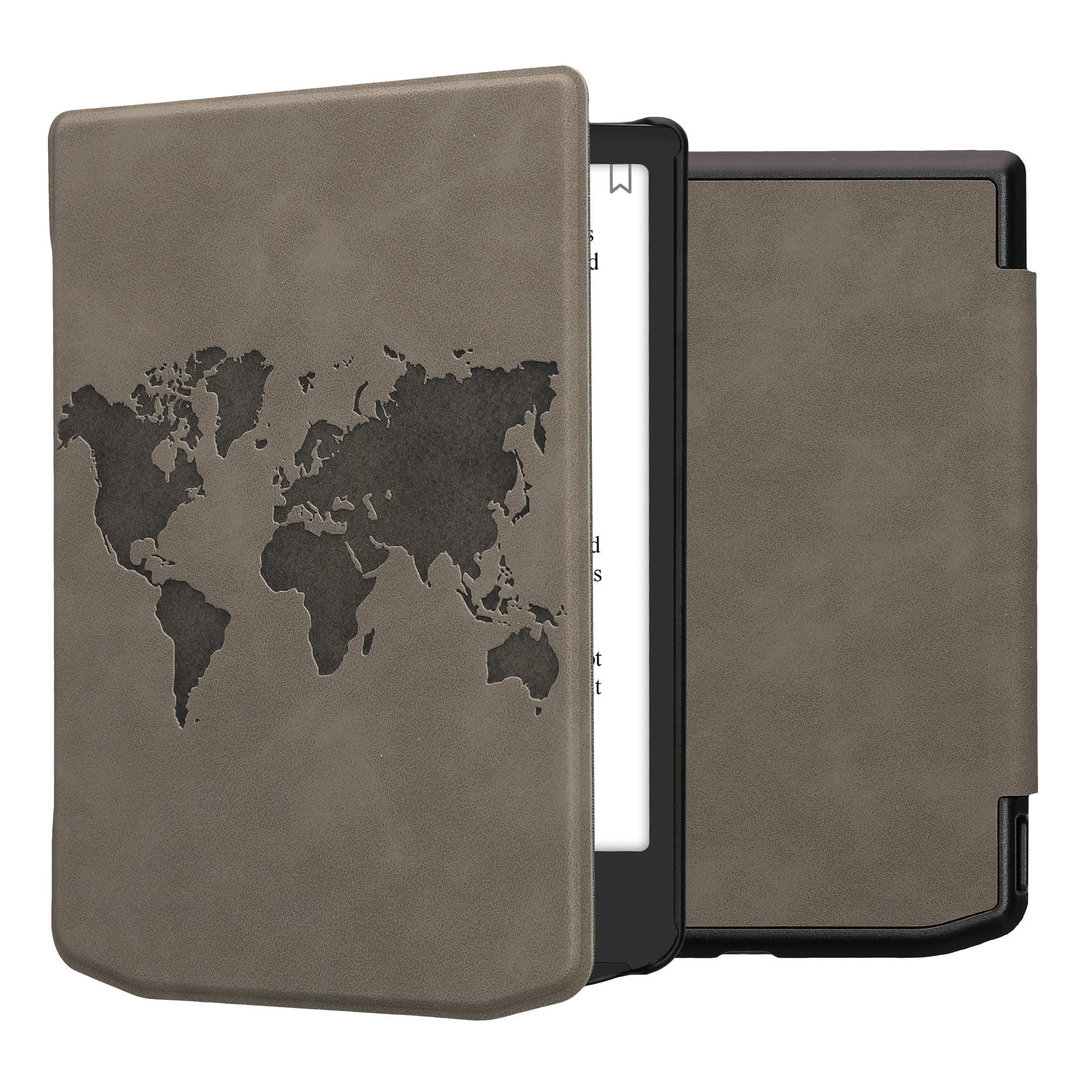 kwmobile E-Reader-Hülle Schutzhülle für Pocketbook Verse / Verse Lite / Verse Pro / Color, eReader Flip Case mit Auto Sleep Funktion