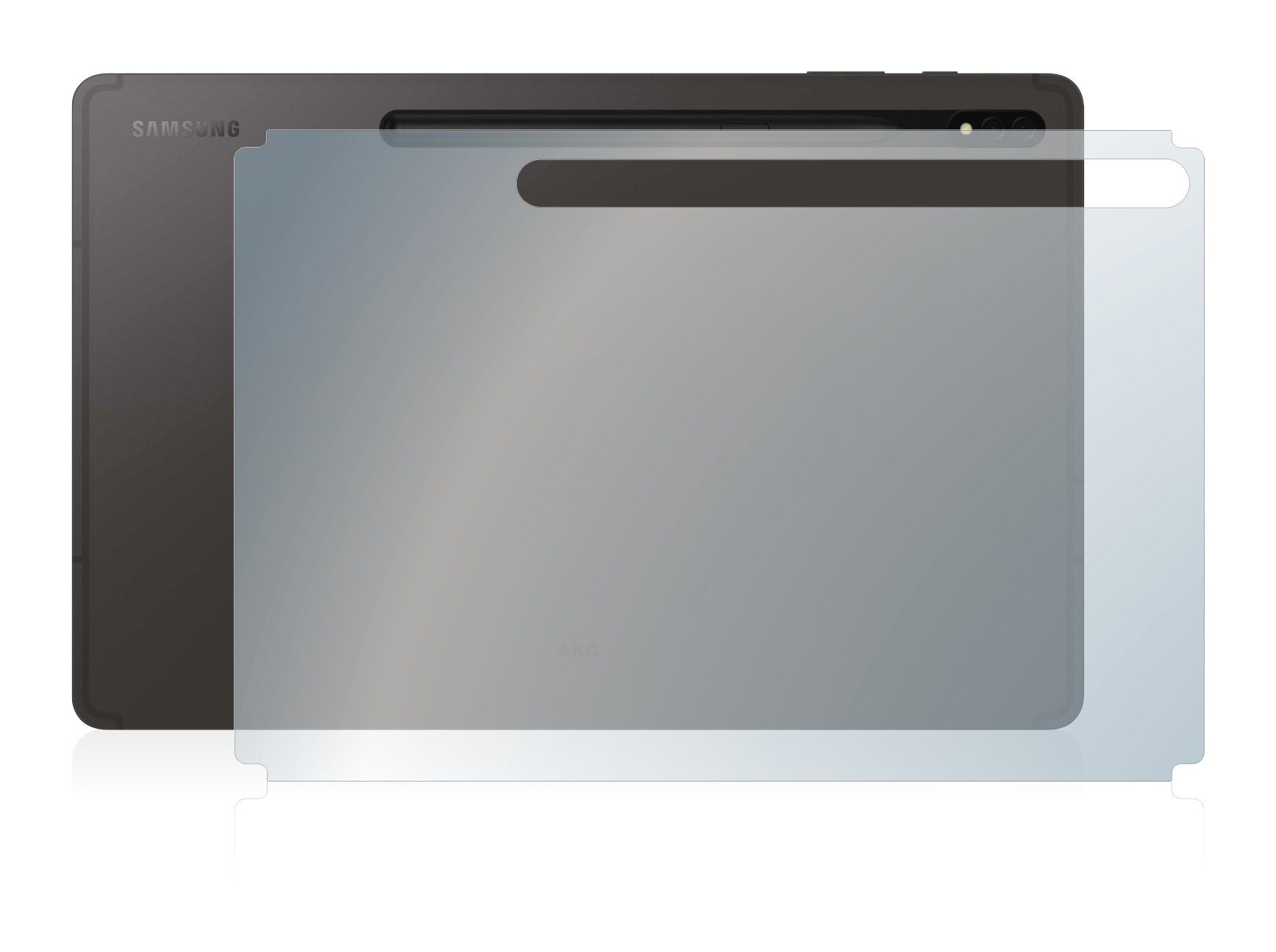 upscreen Schutzfolie für Samsung Galaxy Tab S8 Plus 5G (Rückseite),  Displayschutzfolie, Folie matt entspiegelt Anti-Reflex
