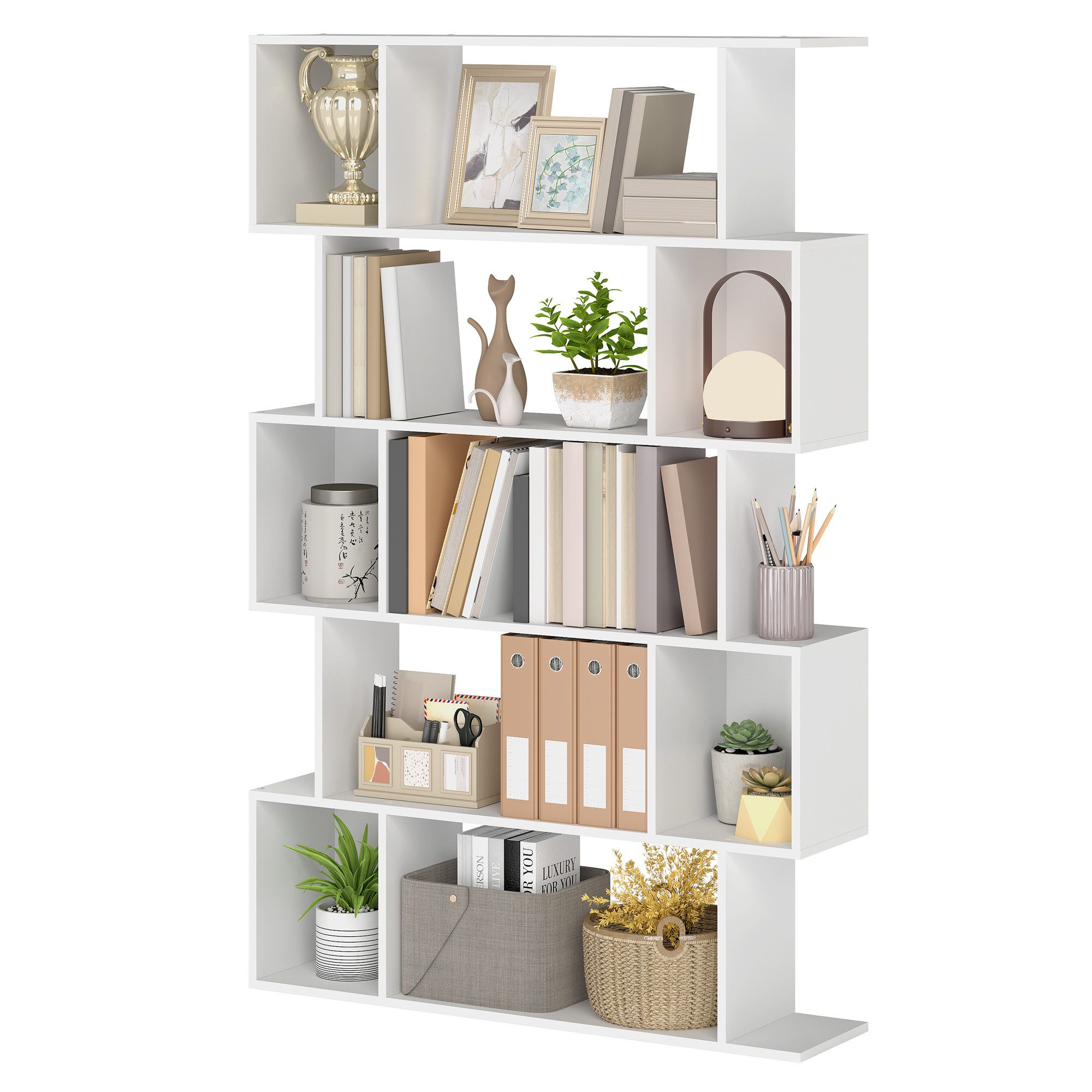 VASAGLE Bücherregal, 5 stöckiges, Lagerregal, Aufbewahrungsregal, günstig online kaufen