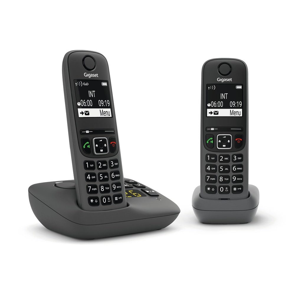 Gigaset AE690A Duo Anthrazit Schnurloses Telefon Schnurloses DECT-Telefon – Bild 2 von 3