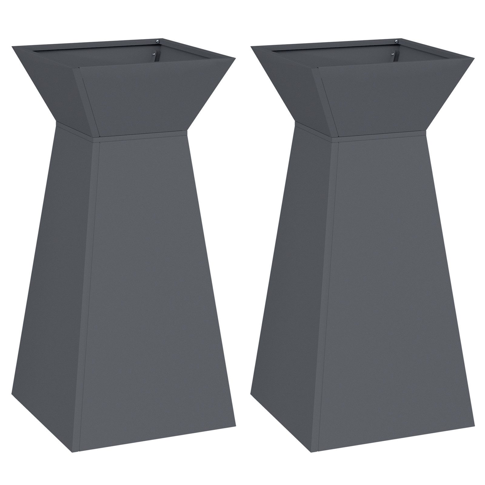 vidaXL Blumentopf Pflanzenständer Anthrazit Kunststoff 35 günstig online kaufen
