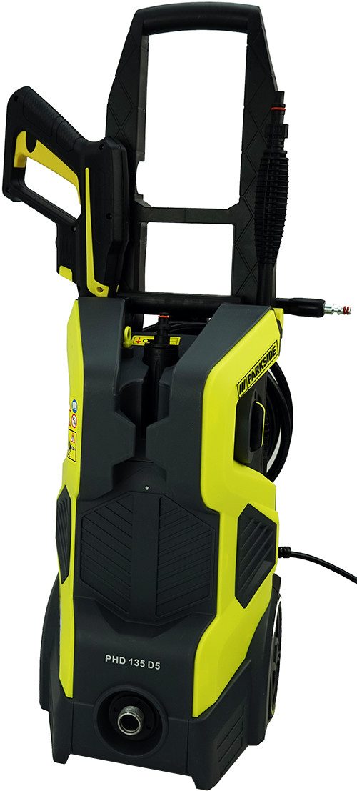Parkside Hochdruckreiniger PHD 135 D5, 1800W, Kaltwasser, gelb, Druck max: 135,00 bar, Fördermenge max: 420,00 l/h