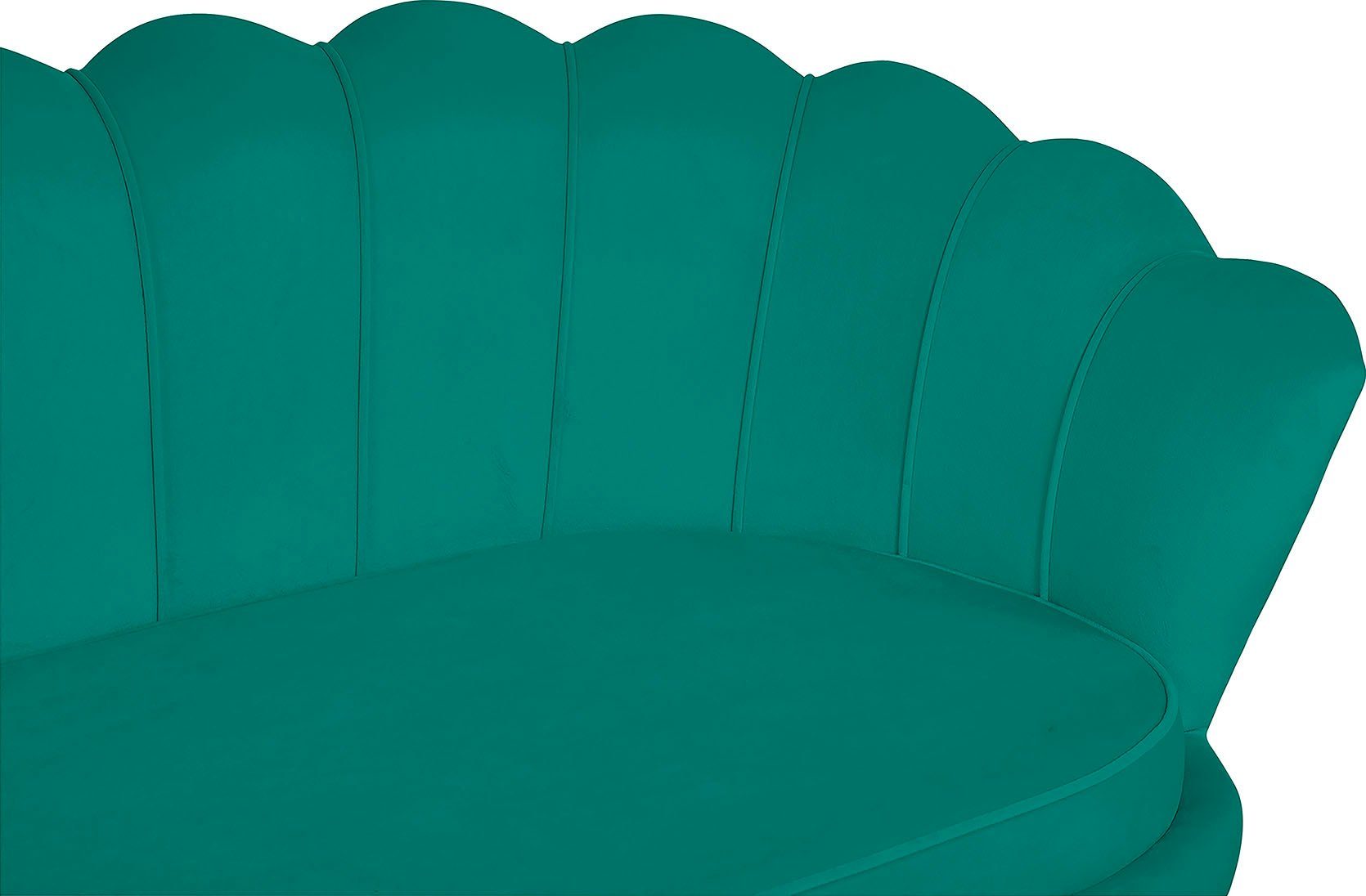 Clam, Muscheldesign, 3-Sitzer extravagantes Grün SalesFever cm 180 Breite