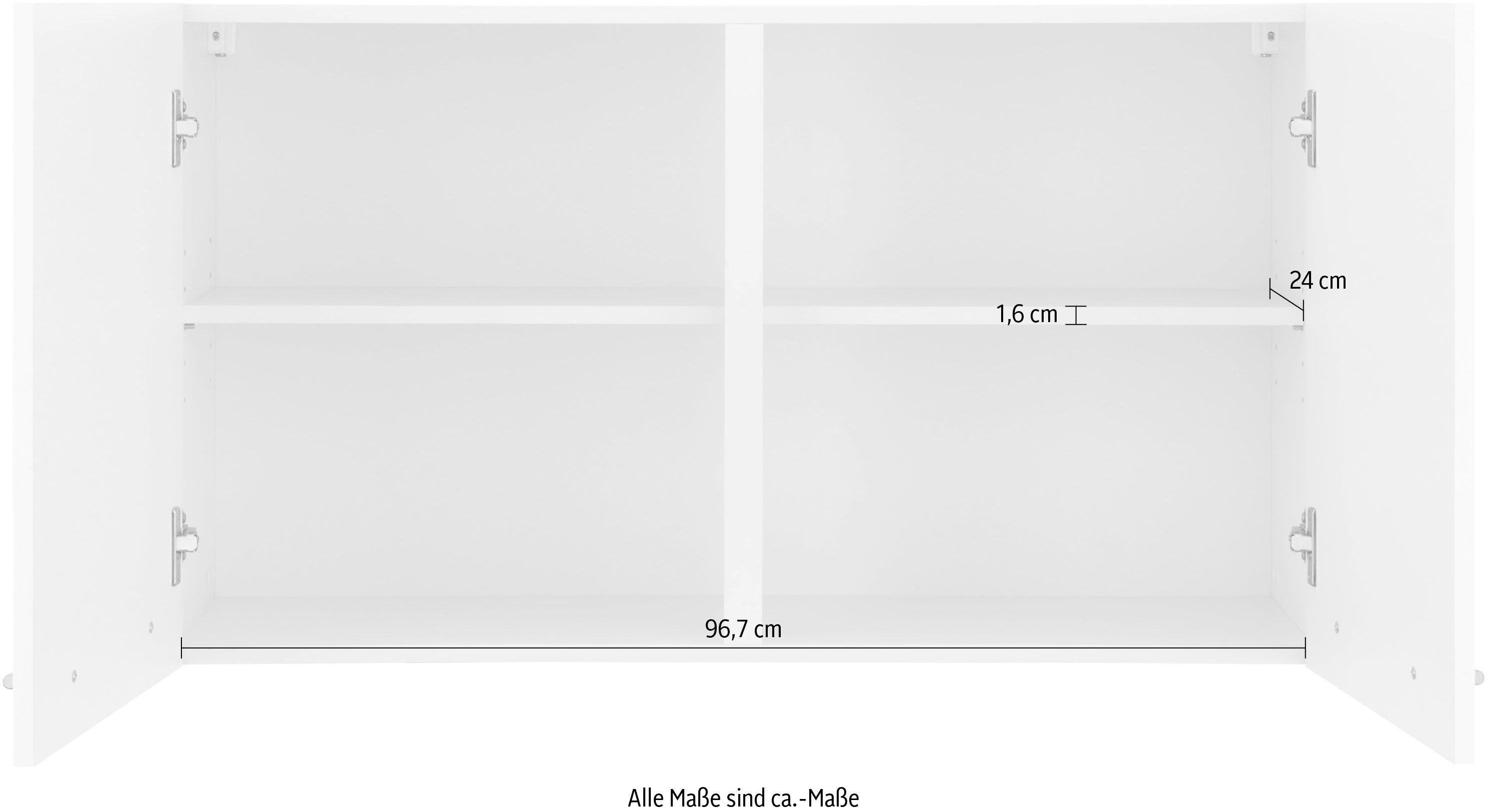 Küchen | cm Unna wiho Vanille Hängeschrank 100 breit vanille/vanille