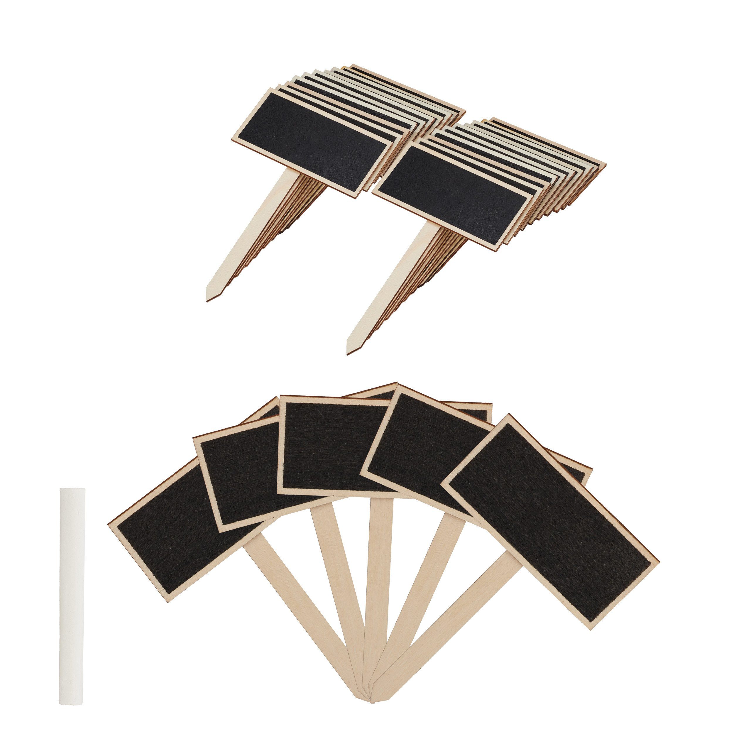 relaxdays Gartenstecker Pflanzenstecker Tafel im 24er günstig online kaufen