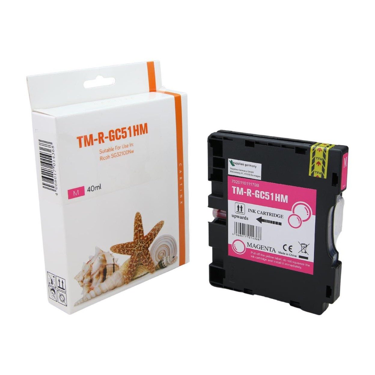 Supplies Germany GC-51 MH / 405864 Tintenpatrone (1-tlg., Tintenpatrone magenta magenta 2500 Seiten)
