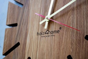 holz4home Wanduhr „Sunshine“ aus massiver Eiche