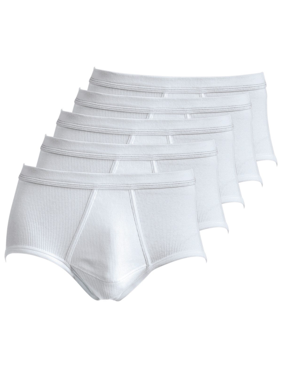 Slip 5er Pack Herren Slip mit Eingriff Baumwolle
