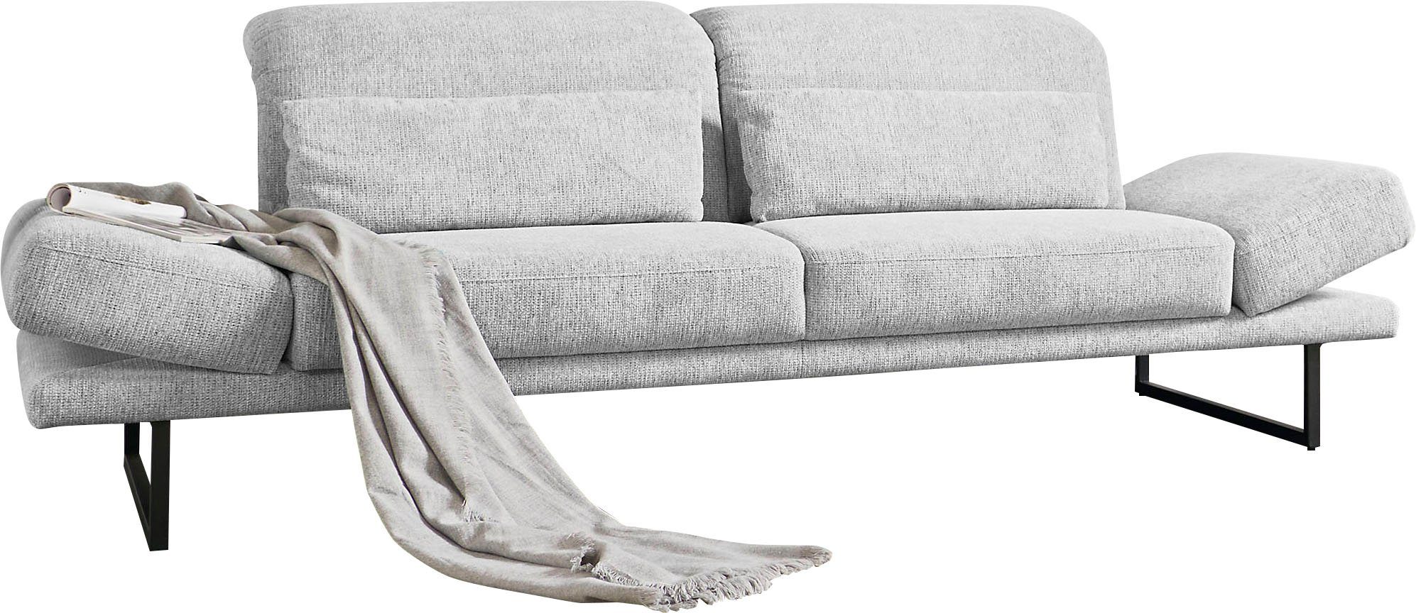 3C Candy 2-Sitzer Mallow Designsofa mit Komfortfunktionen, modern und bequem, Verstellbare Armlehne und Kopfteil, manuelle Sitztiefenverstellung