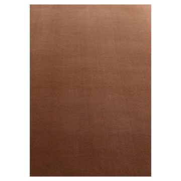 Teppich Unicolor - Einfarbig, Carpetsale24, Rechteckig, Höhe: 7 mm, Kurzflor Rund Teppich Anti-Rutsch Rückseite Waschbar Flauschiger