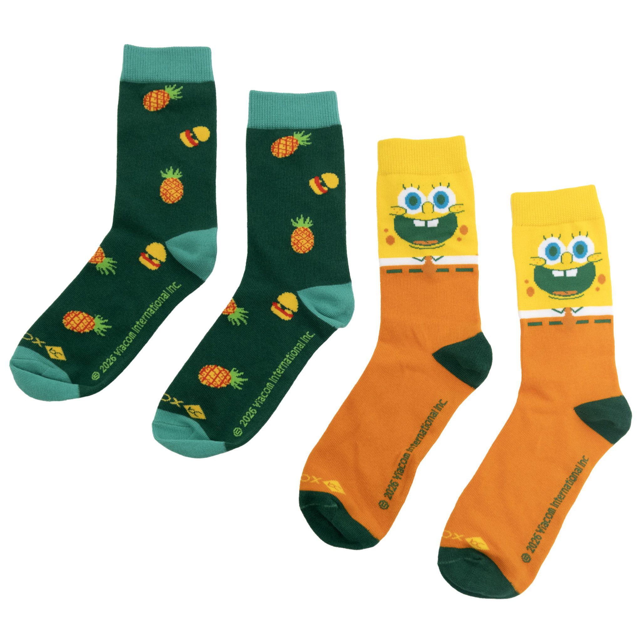 Bavarian Caps Freizeitsocken Bavarian Caps/Heronox Sockenbox "Spongebob: Aloha" bunt (Freizeitsocken, Freizeitsocken)
