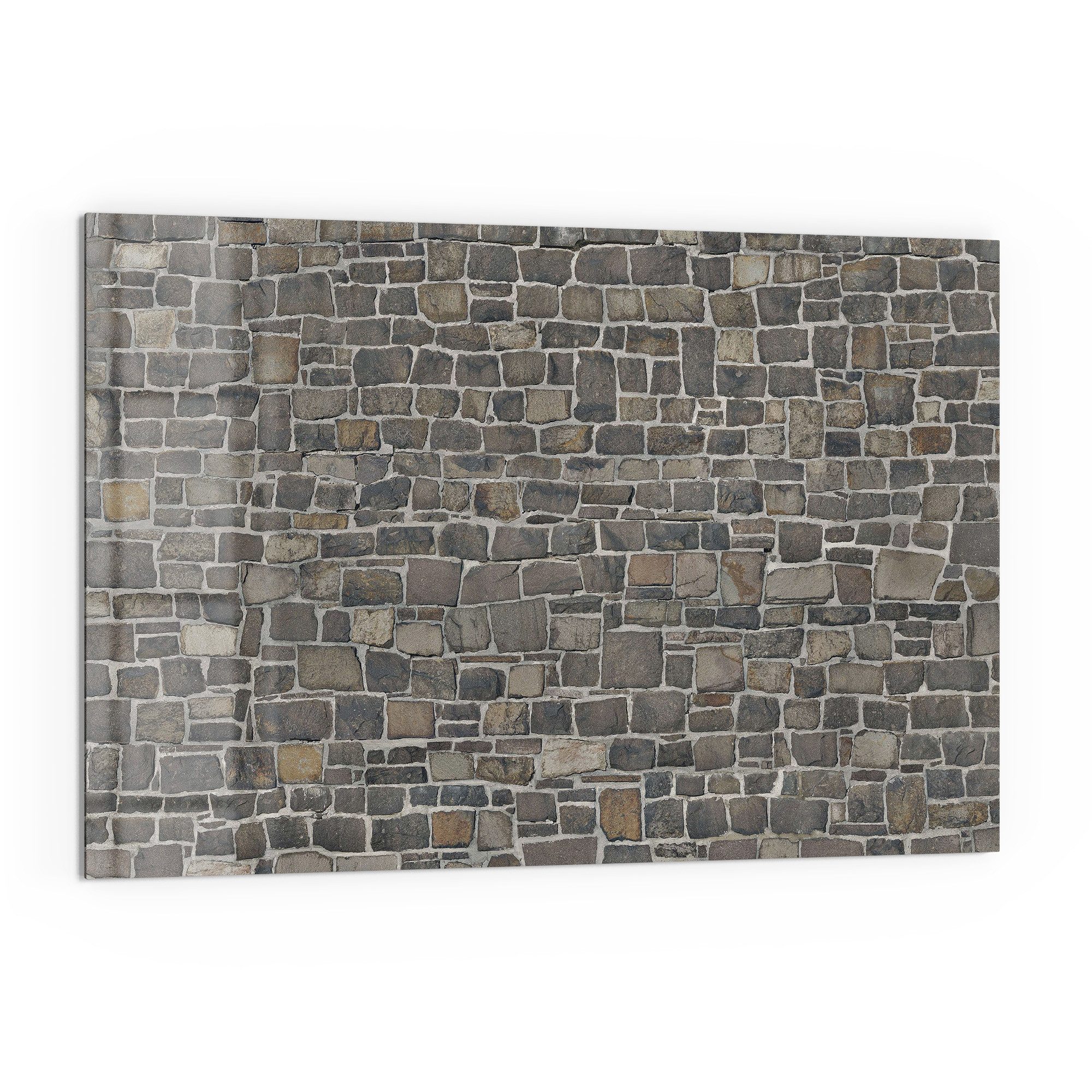 DEQORI Küchenrückwand 'Steinmelodie', Glas Spritzschutz Badrückwand Herdblende