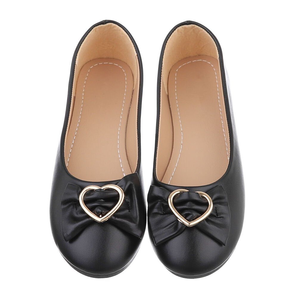 Ital-Design Damen Freizeit Ballerina (85894220) Blockabsatz Klassische Ballerinas in Schwarz