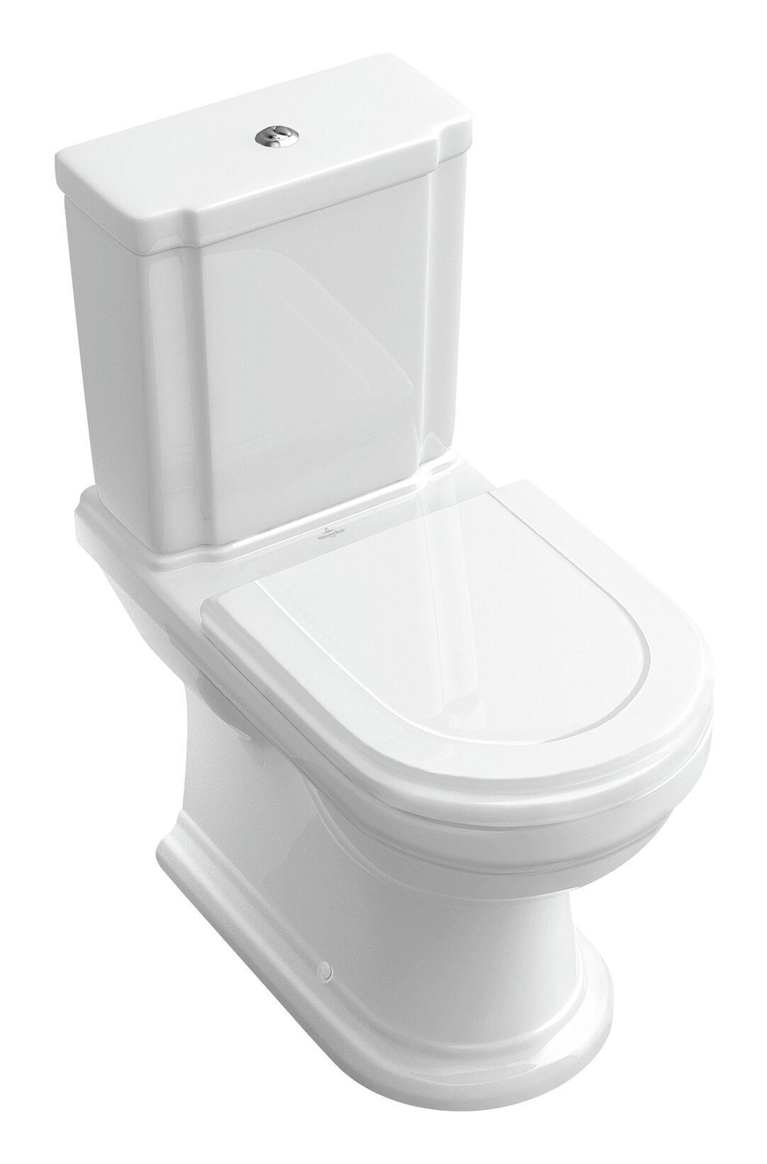 Villeroy & Boch Spülkasten Hommage, 380 x 195 mm - Verchromt mit CeramicPlus