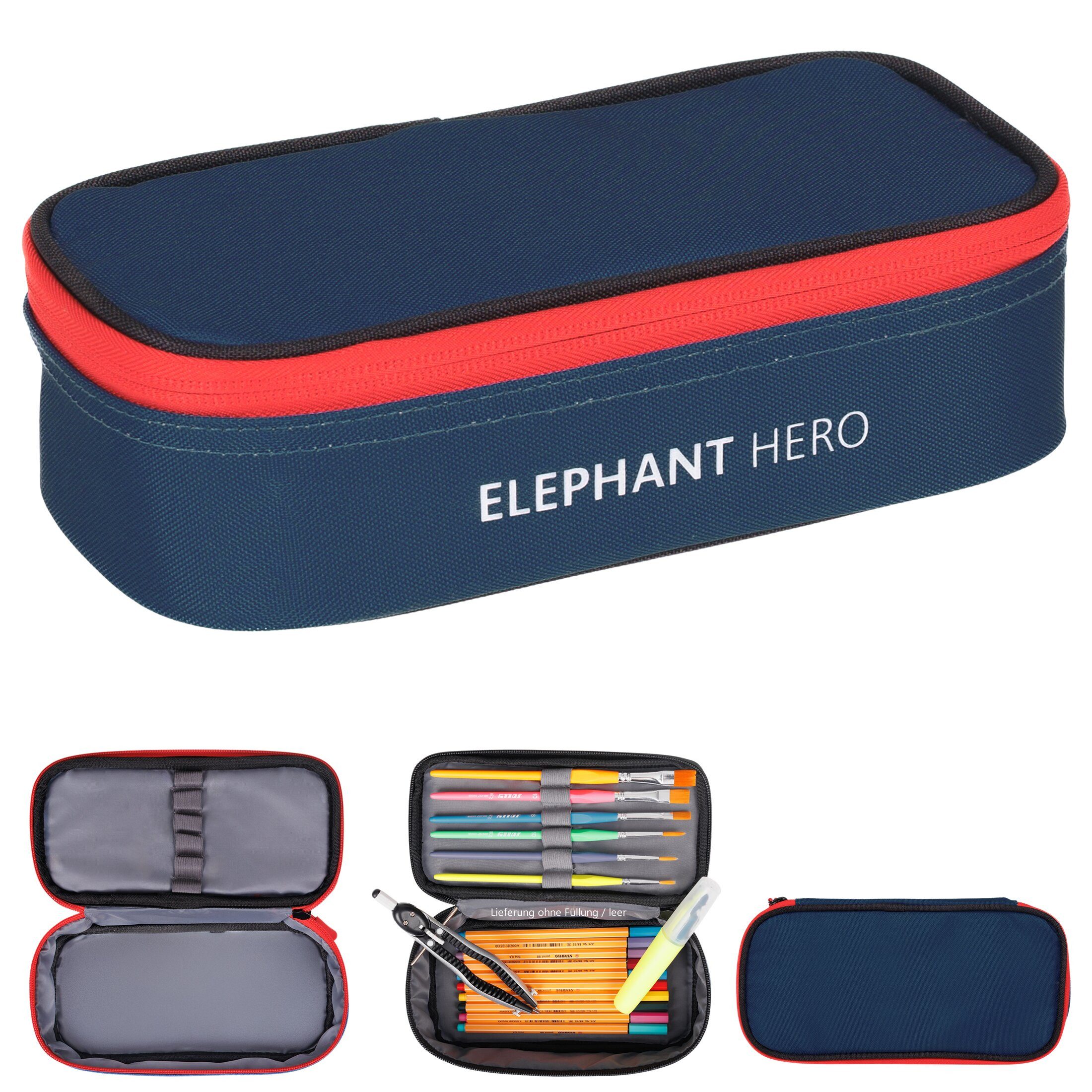 ELEPHANT Schulrucksack Hero Signature Schultasche (Set, 3-tlg., 3 Teile Rucksack Sporttasche Mäppchen Box), Softcase Schulranzen Schulmappe +rsm – Bild 4 von 5