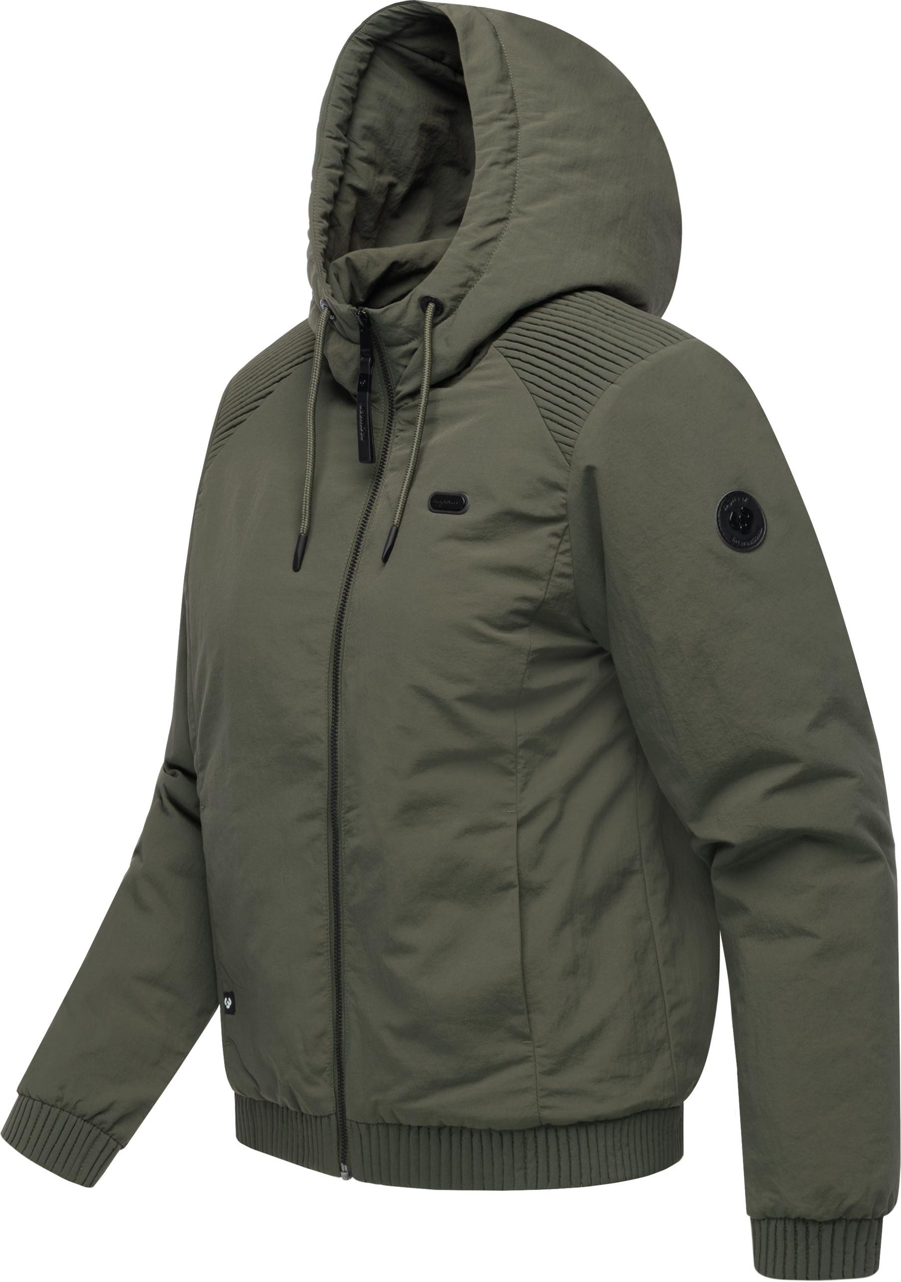 Ragwear Bomberjacke Chinta Warm YOUMODO Warme Übergangsjacke mit elastischen Bündchen