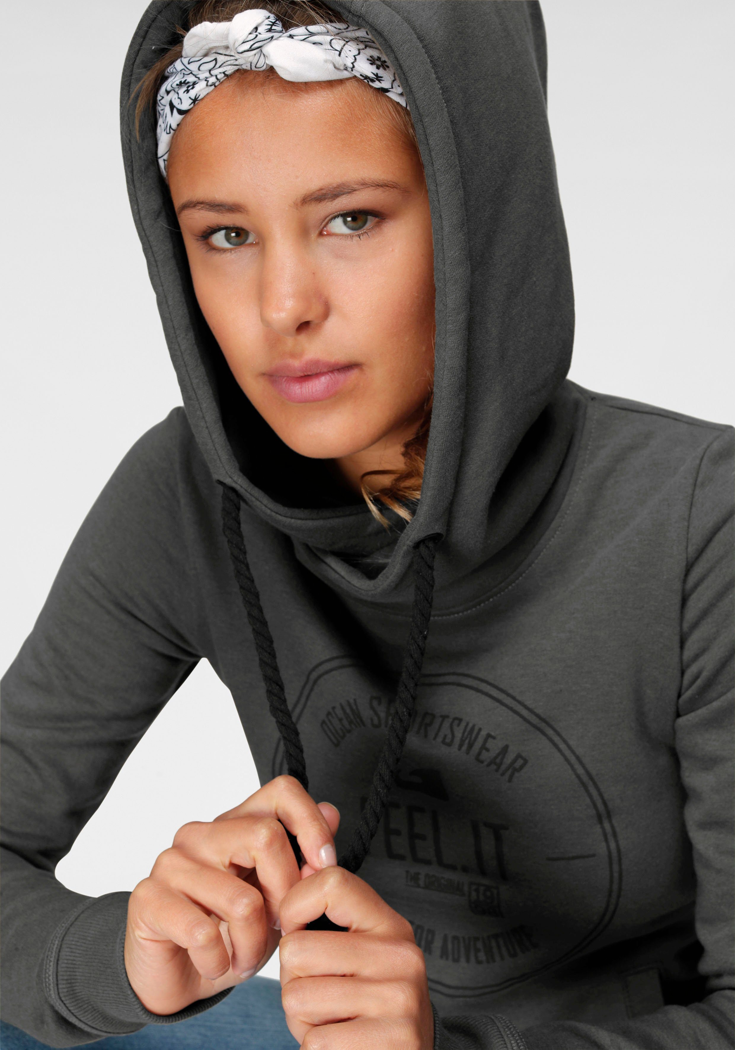 Sportswear Essentials Sweatshirt Ocean anthrazit Kapuzensweatshirt