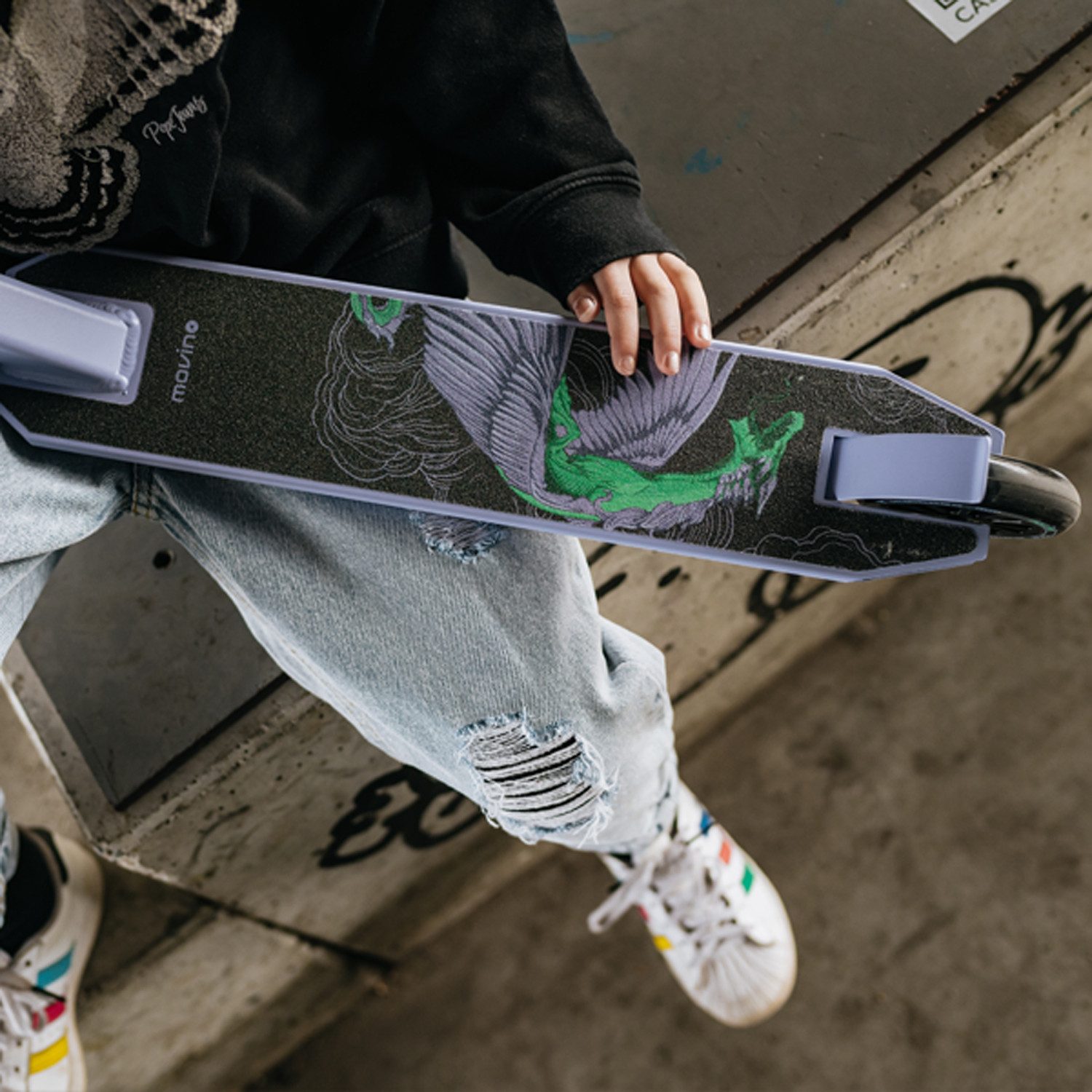Movino Stuntscooter Stuntscooter MOVINO TYRO leicht 2,9 kg 100mm Rollen ABEC9