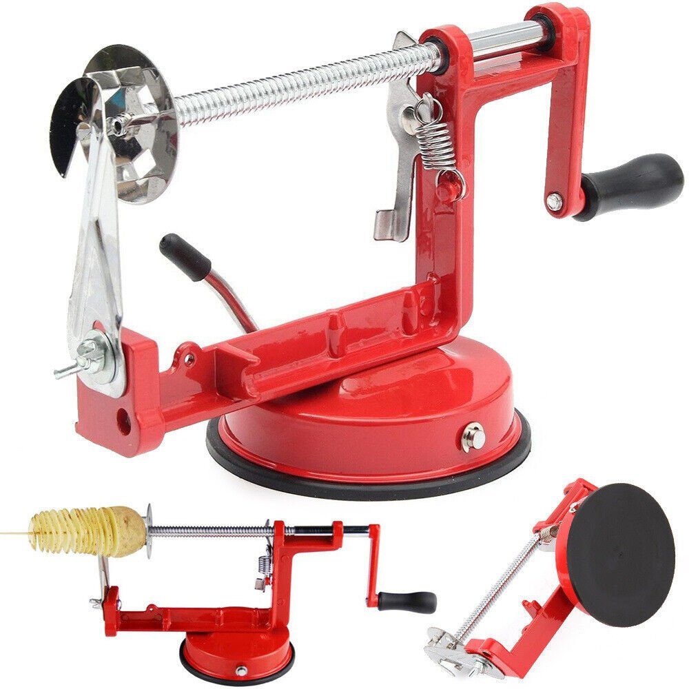 emeco Gemüse-Scheibenschneider Edelstahl Spiralschneider Gemüseschneider Kartoffelschneider für Torna