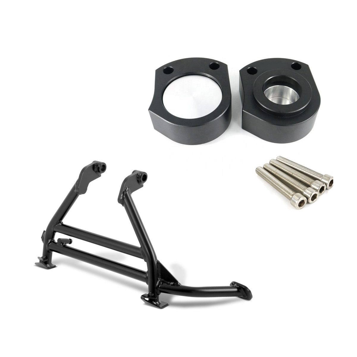 ConStands Motorrad-Hauptständer Set Hauptständer passend für Kawasaki ZZR 1400 07-19 # und Lenkererhöh