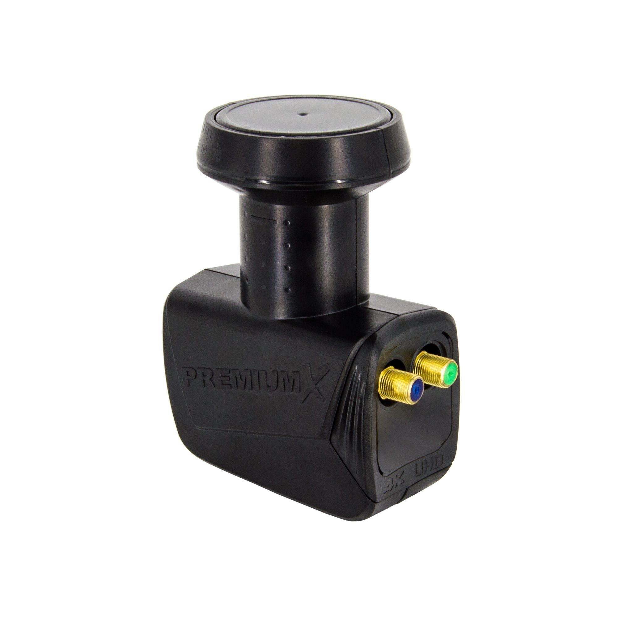 PremiumX Twin LNB SAT für 2 Teilnehmer DVB-S2 HD 4K inkl. 4x F-Stecker Monoblock-LNB