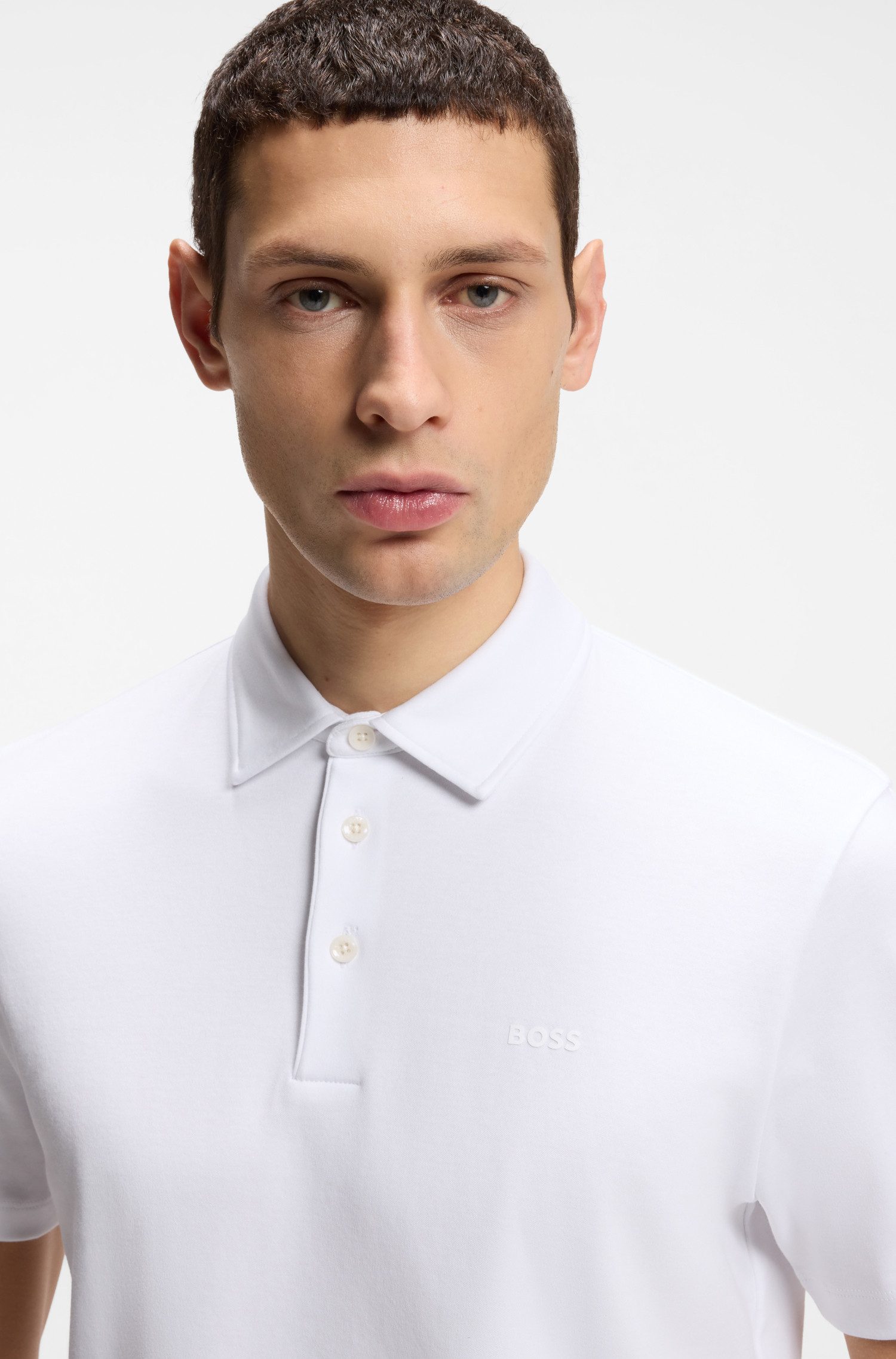 BOSS Poloshirt Palosh mit tonalem Logo, slim fit
