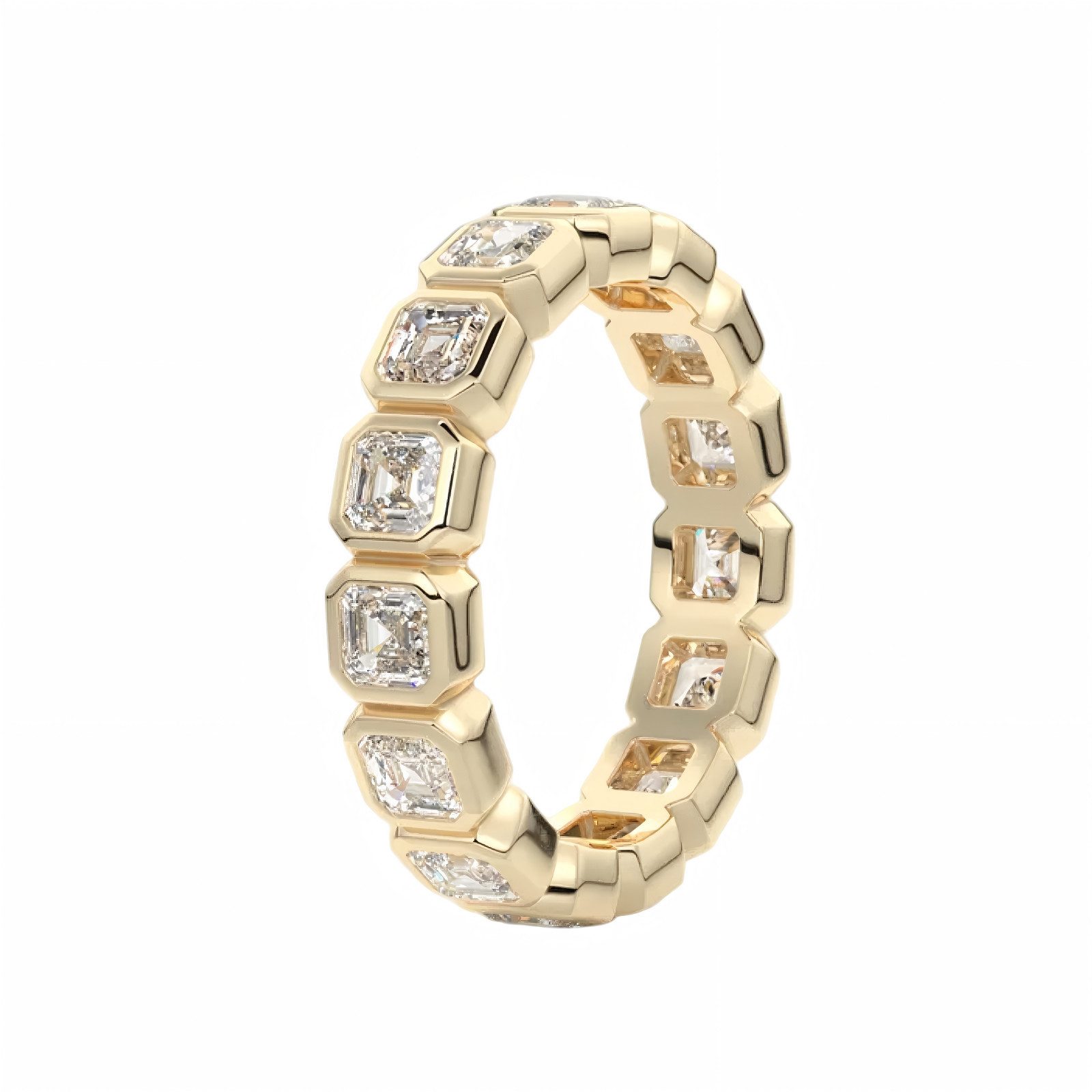Jumpeak Diamantring Diamantring für Damen, Ring aus 585er Gold für Damen, Zehenring, Ring für den Ringfinger, Paarringe, Geschenk für Damen, Eheringe