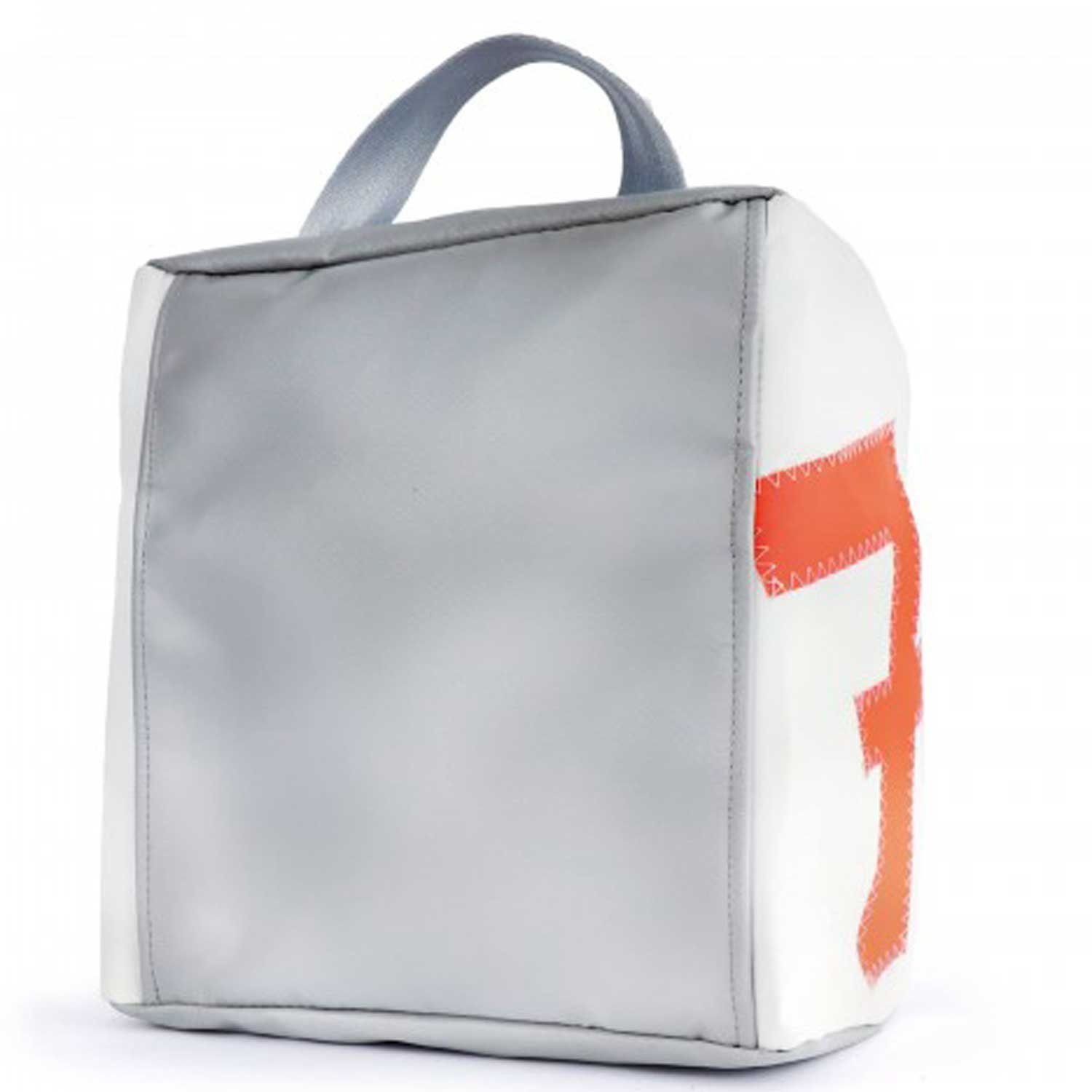 360Grad Reisetasche Kulturbeutel weiss Zahl neon orange