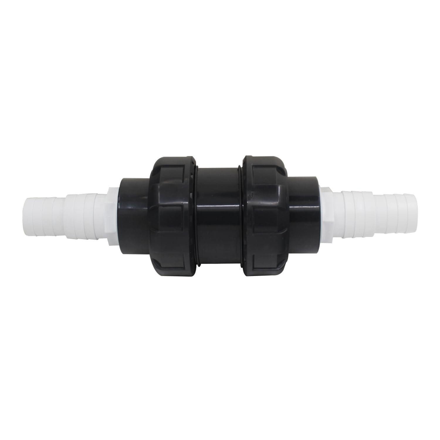 LuxusKollektion Dachrinne Rückschlagventil Schlauchverbinder Kunststoff 32-38mm, 1-St.