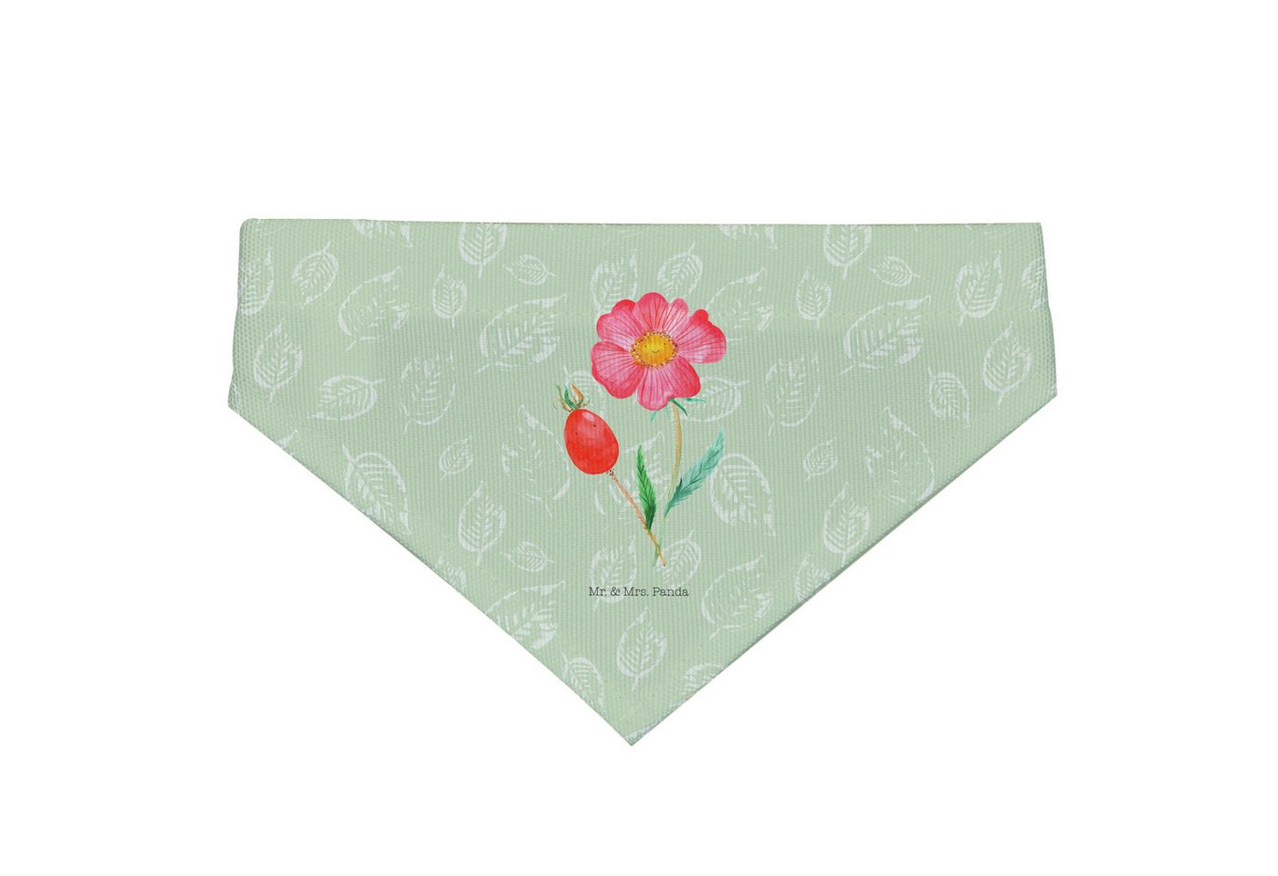 Thumbnail - Mr. & Mrs. Panda Hundefliege Blume Hagebutte - Blattgrün - Geschenk, Sommer Deko, Blumen Deko, Hun, Polyester, Kreative ...