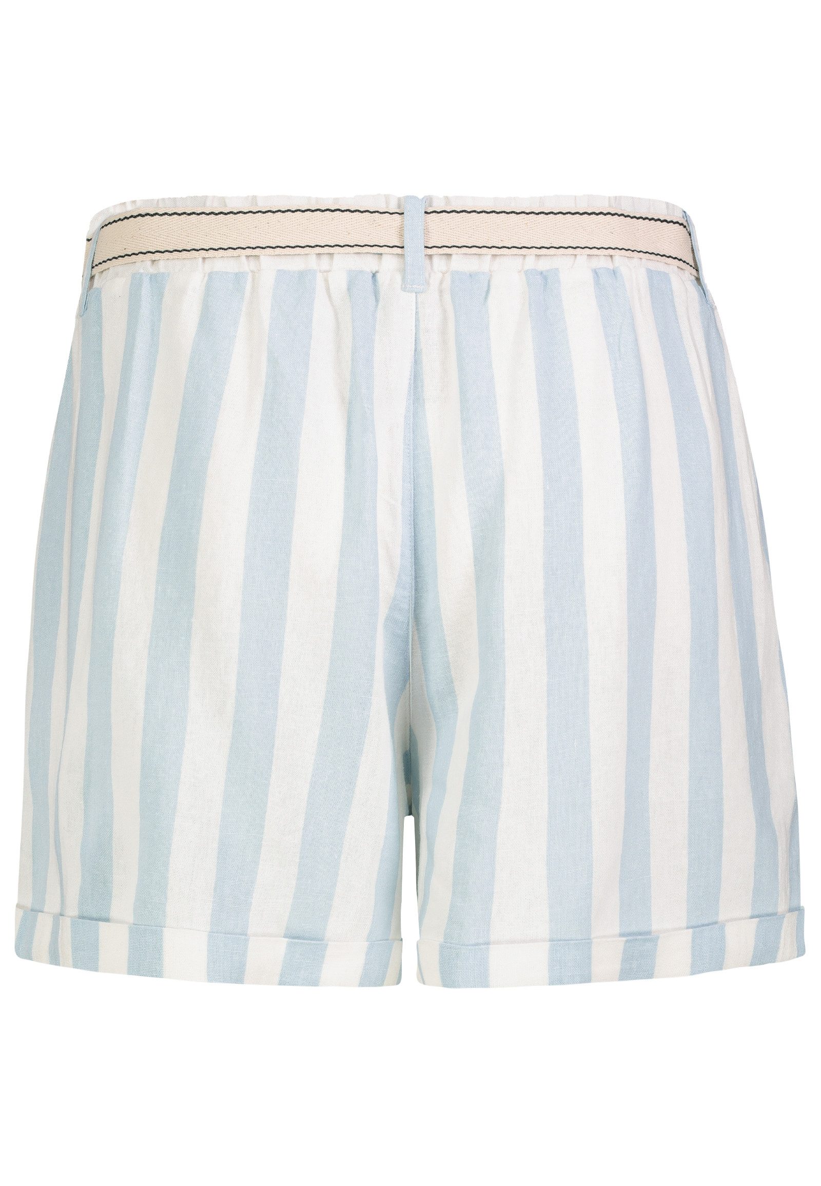 Eight2Nine Shorts Bequemer Schlupfbund Mittlere Bundhöhe für Damen (1-tlg) Leinen Normal Fit Gestreift atmungsaktiv Pull-on – Bild 5 von 5