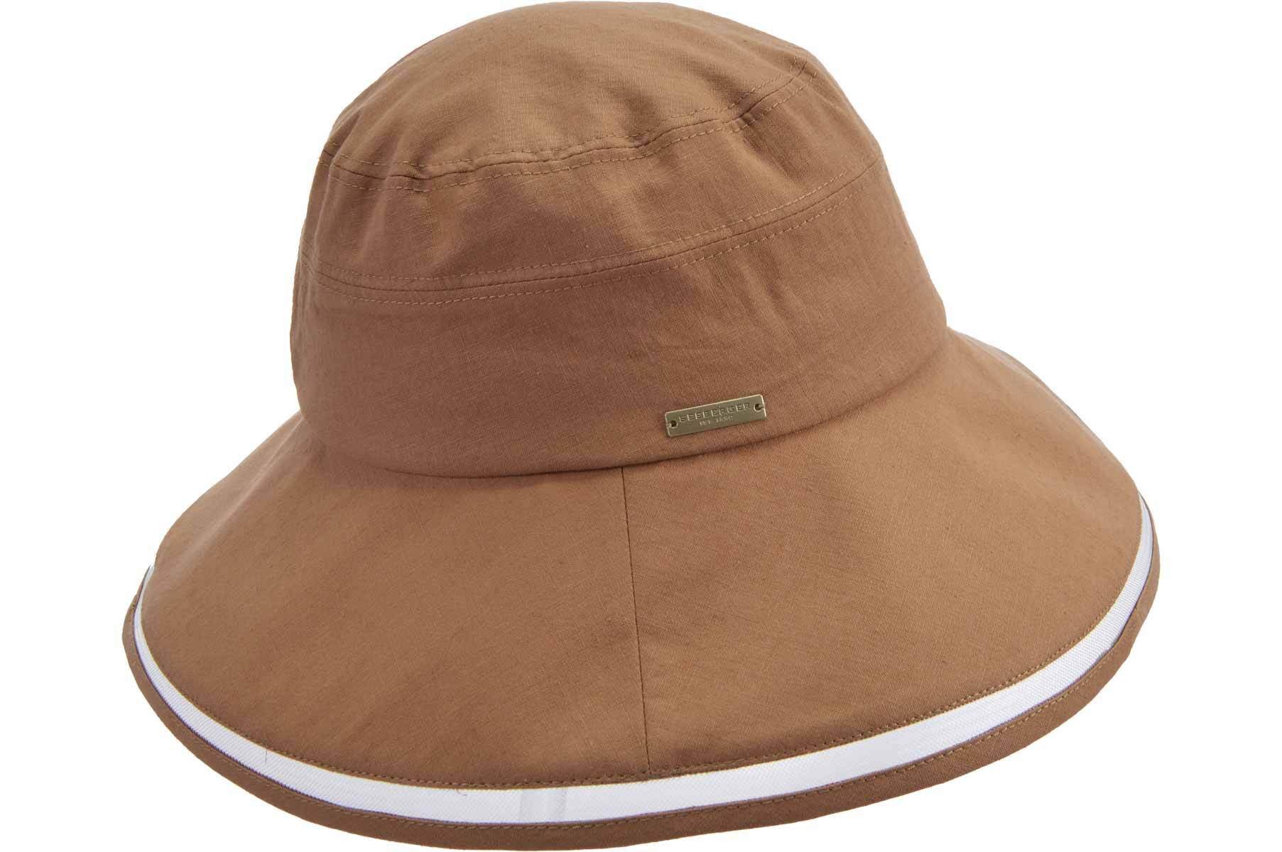 Seeberger Fischerhut Leinen Baumwollstoff Fischerhu 55604-0 günstig online kaufen