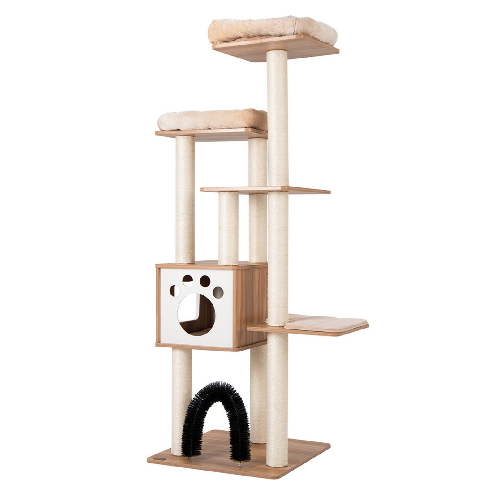 KOMFOTTEU Kratzbaum 6-stufiger Katzenbaum, mit gemütlicher Matten, Sisalstä günstig online kaufen