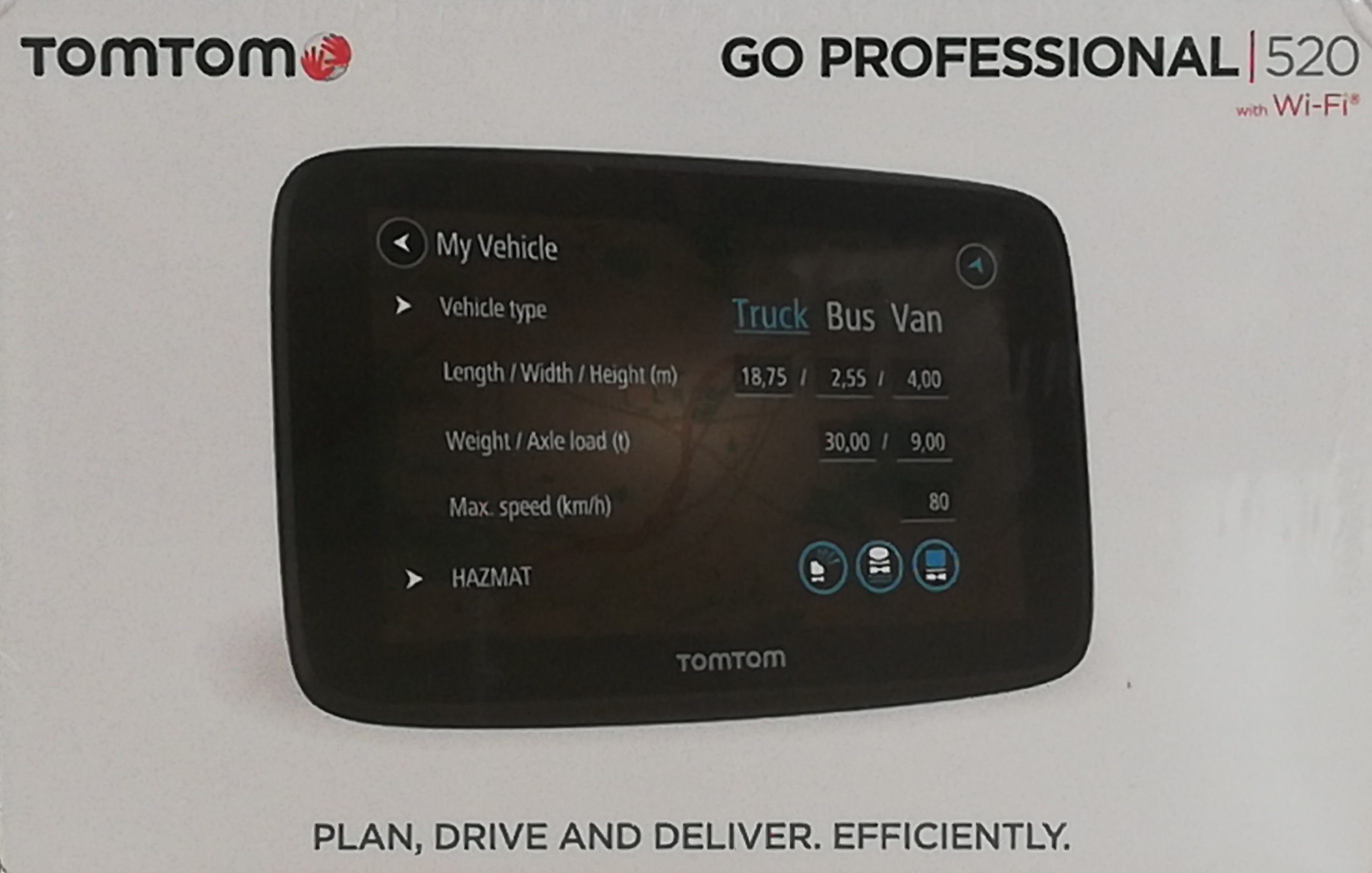 TomTom GO Professional 520 LKW-Navigationsgerät (Europa 48 Länder, Bluetooth, Wi-Fi, Lifetime Map Updates, Hochleistungs-GPS)