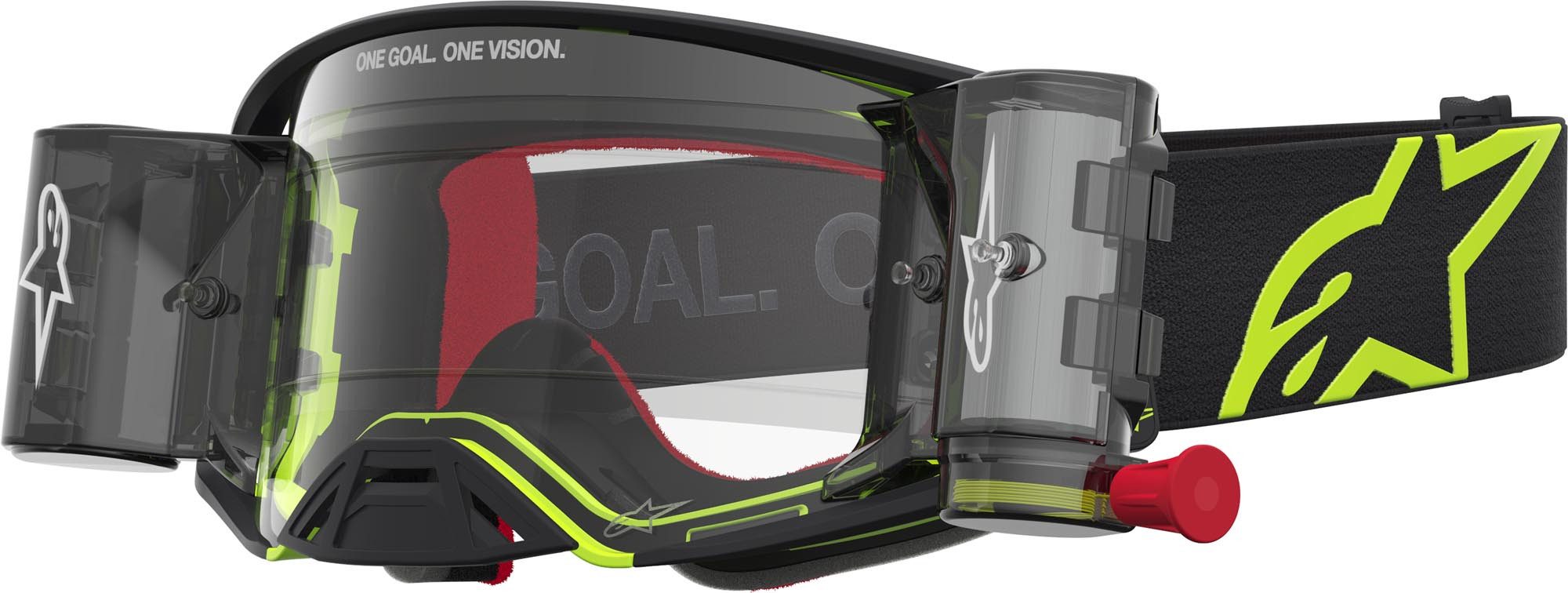 Alpinestars Motorradbrille Supertech Firma Roll-Off Motocross Brille, Mit Band