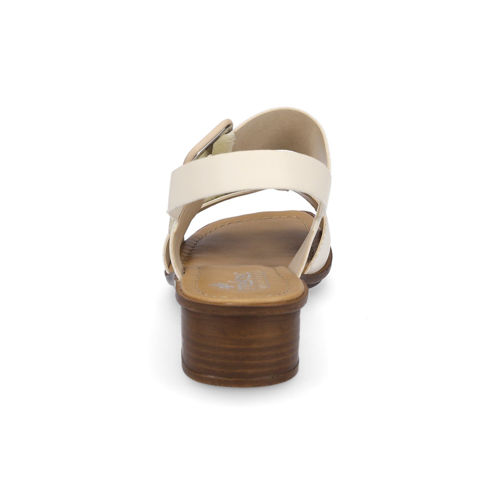 (18150106) Sandalette beige porzellan Damen Rieker creme Rieker Sandalette