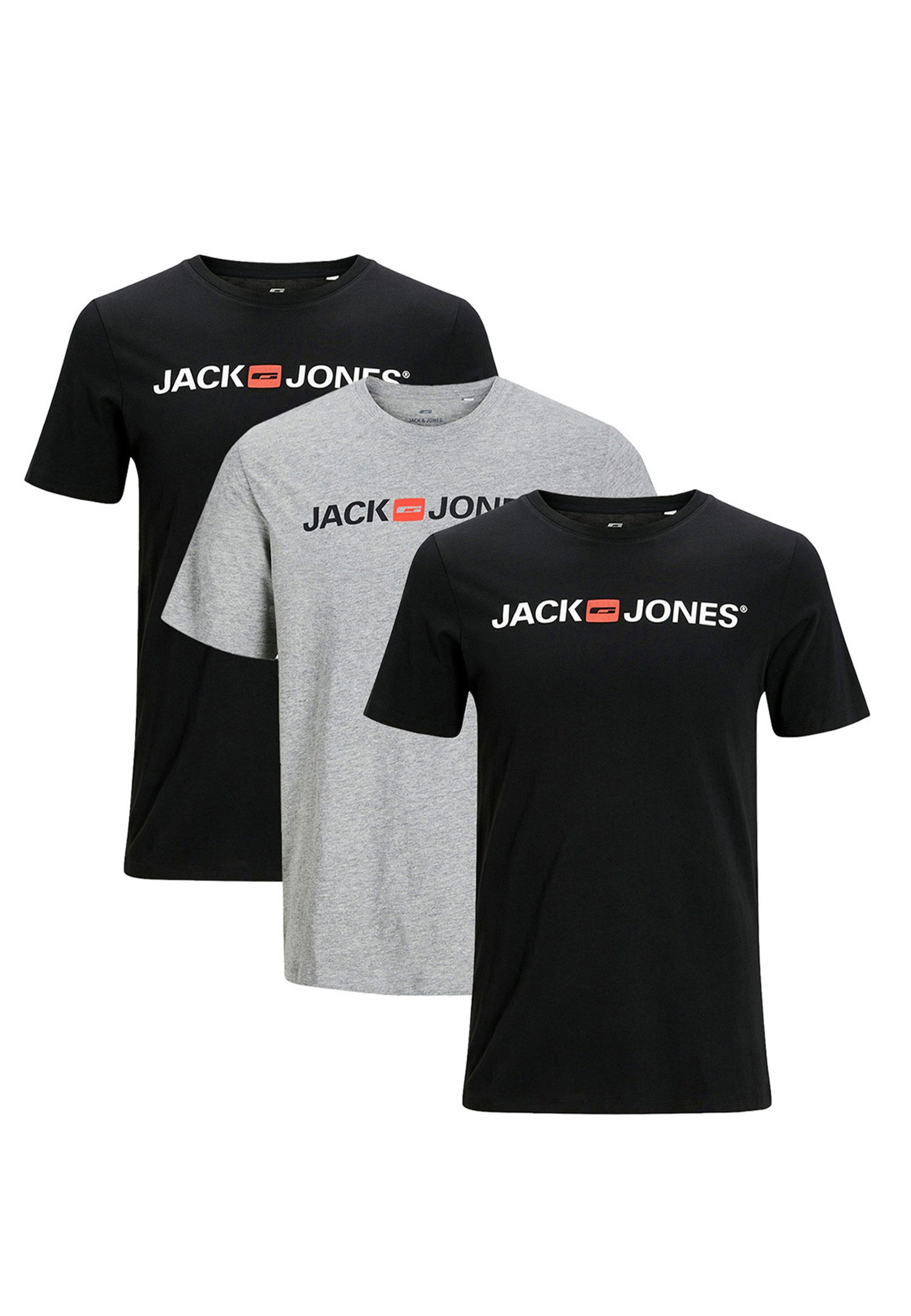 Jack & Jones T-Shirt 3er Pack günstig online kaufen