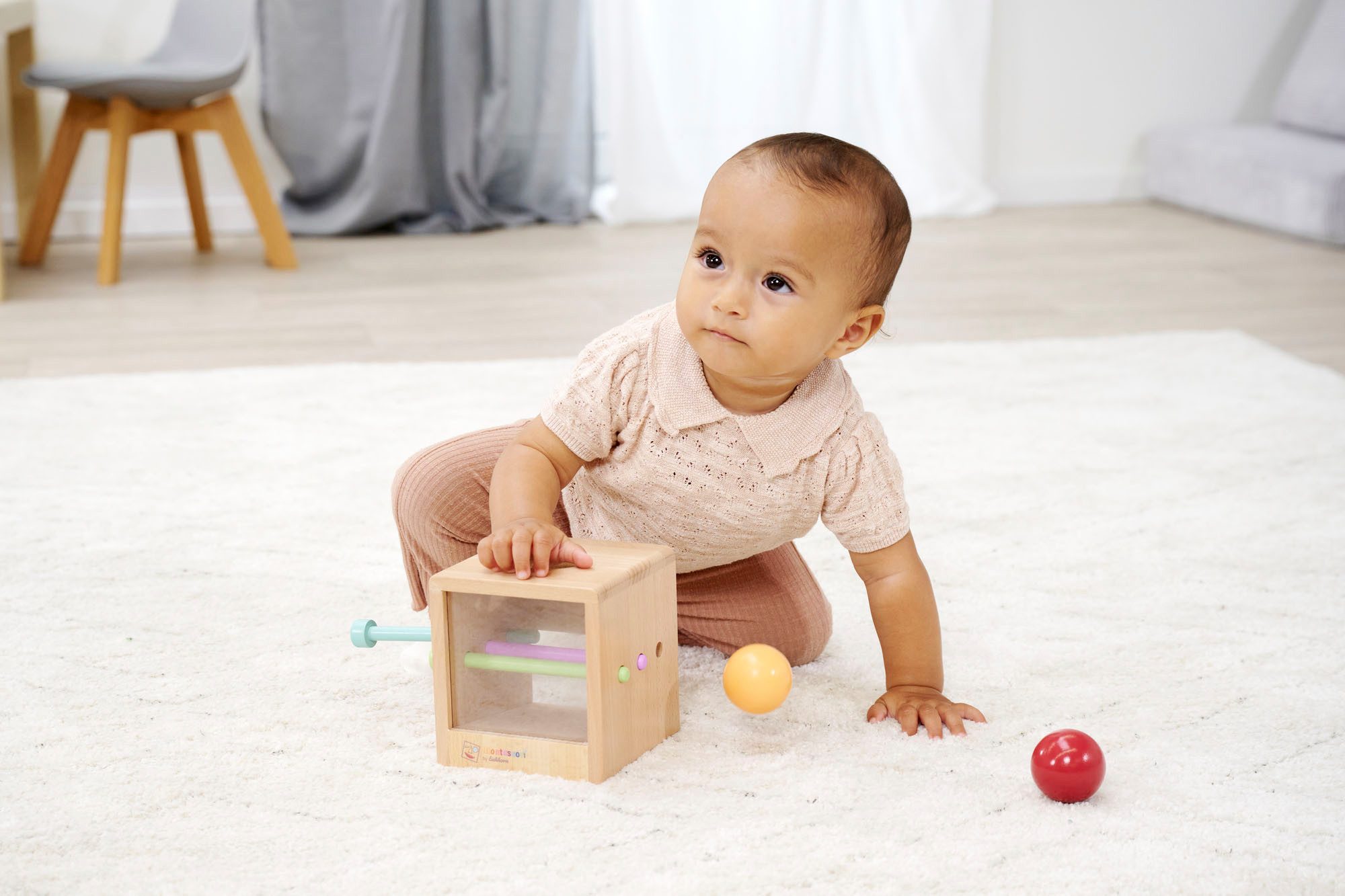 Eichhorn Lernspielzeug Montessori Box mit Kugeln – Bild 5 von 5