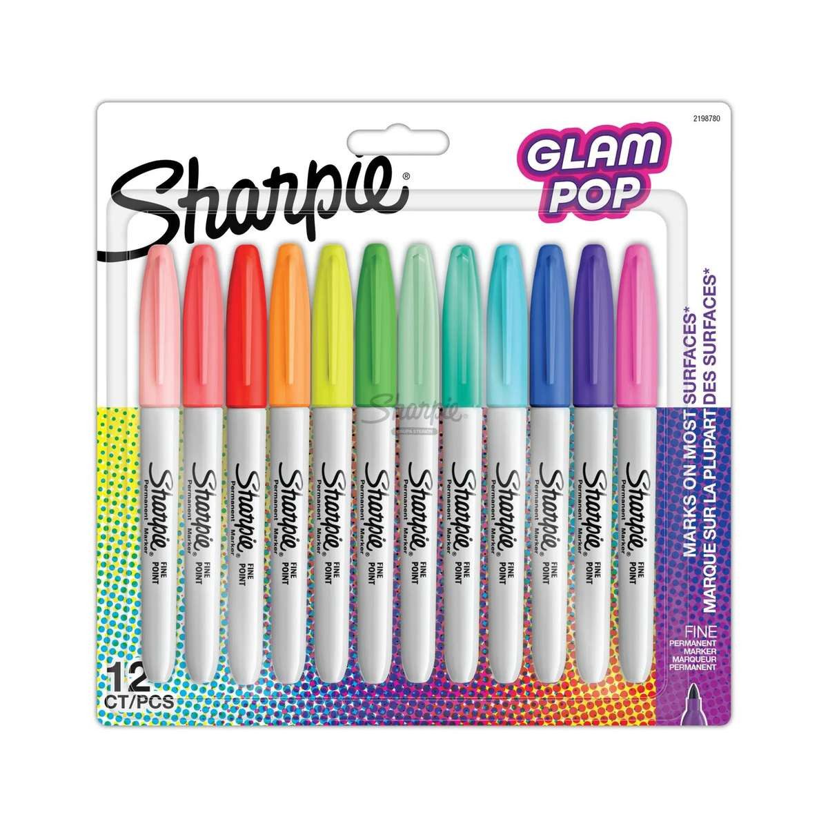 Sharpie Marker Sharpie 2198780 Marker 12 Stück(e) Feine Spitze Blau, Grün, Orange