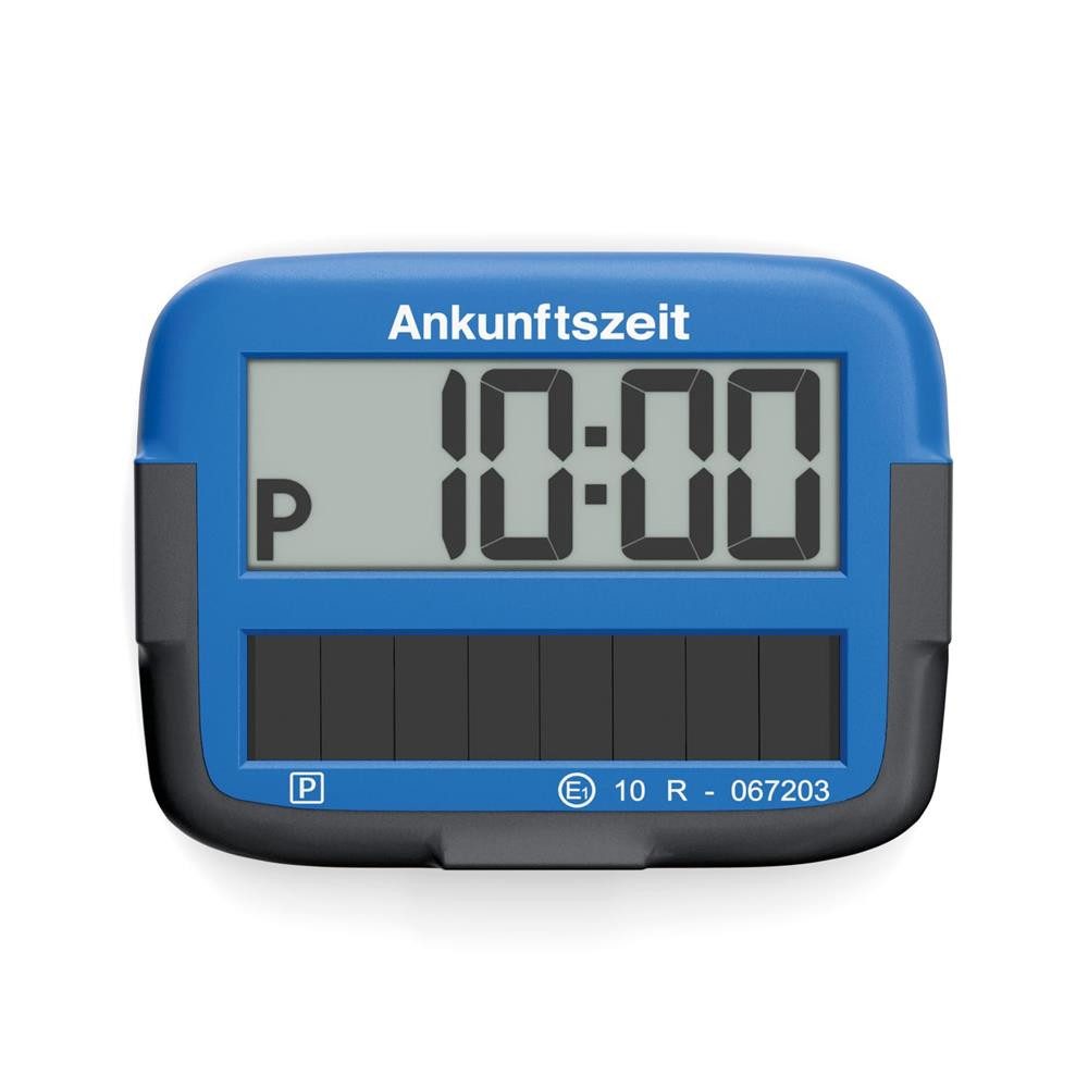 NeedIt elektronische Parkscheibe PARK Micro Solar elektronische Parkscheibe blau Solarbetrieb