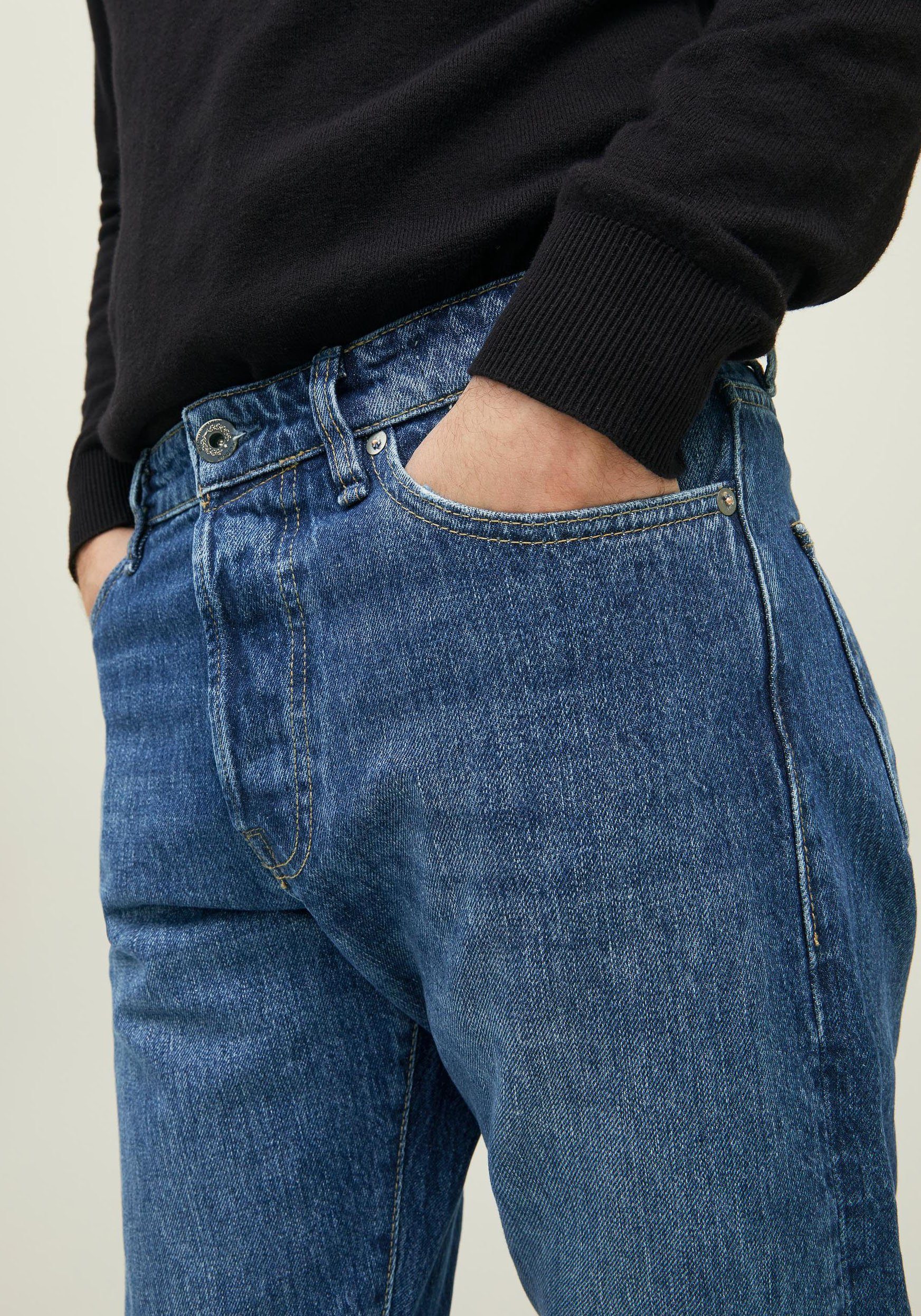 Jack & Jones Loose-fit-Jeans CHRIS mid-blue COOPER denim